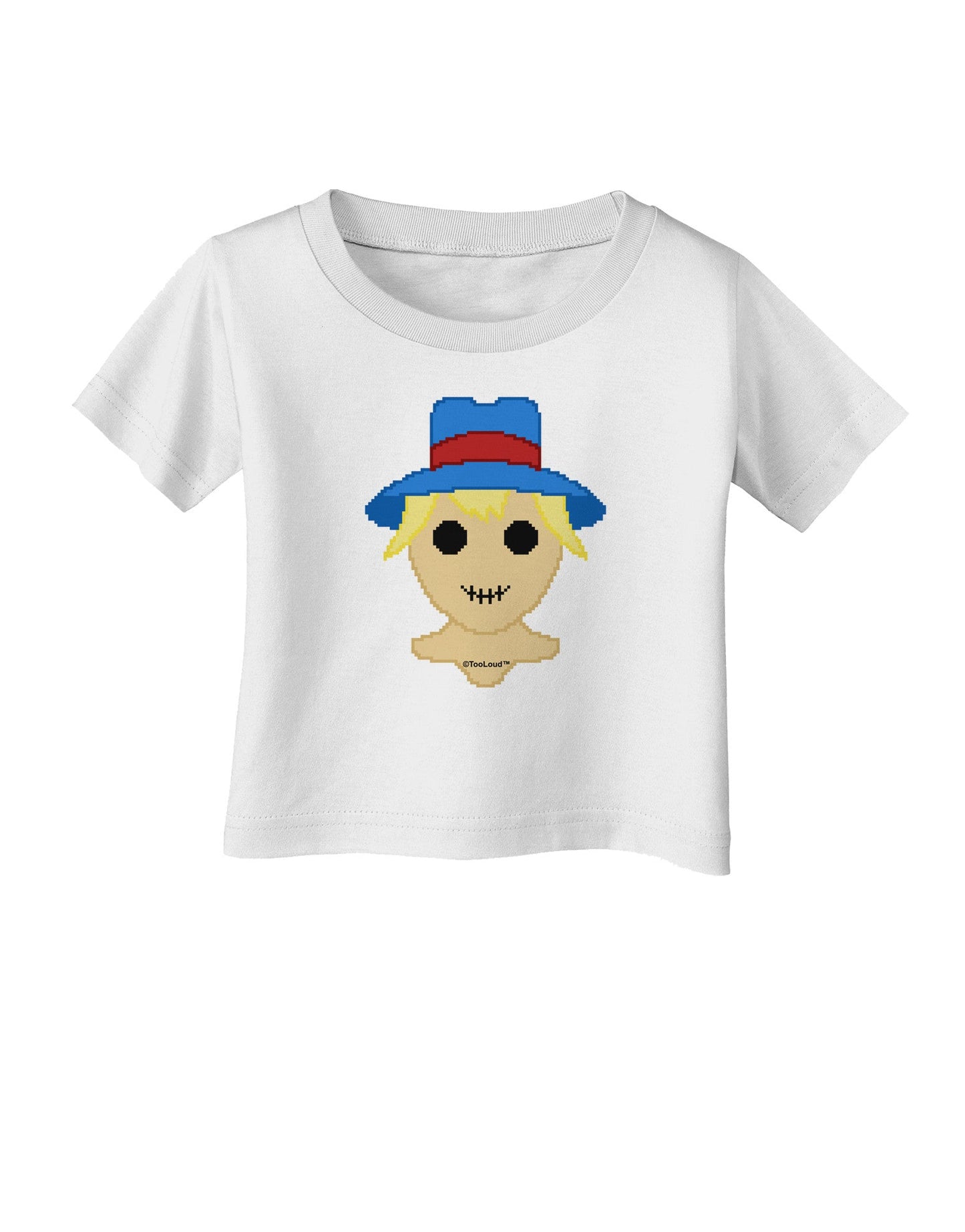 Cute Pixel Scarecrow Infant T-Shirt-Infant T-Shirt-TooLoud-White-06-Months-Davson Sales