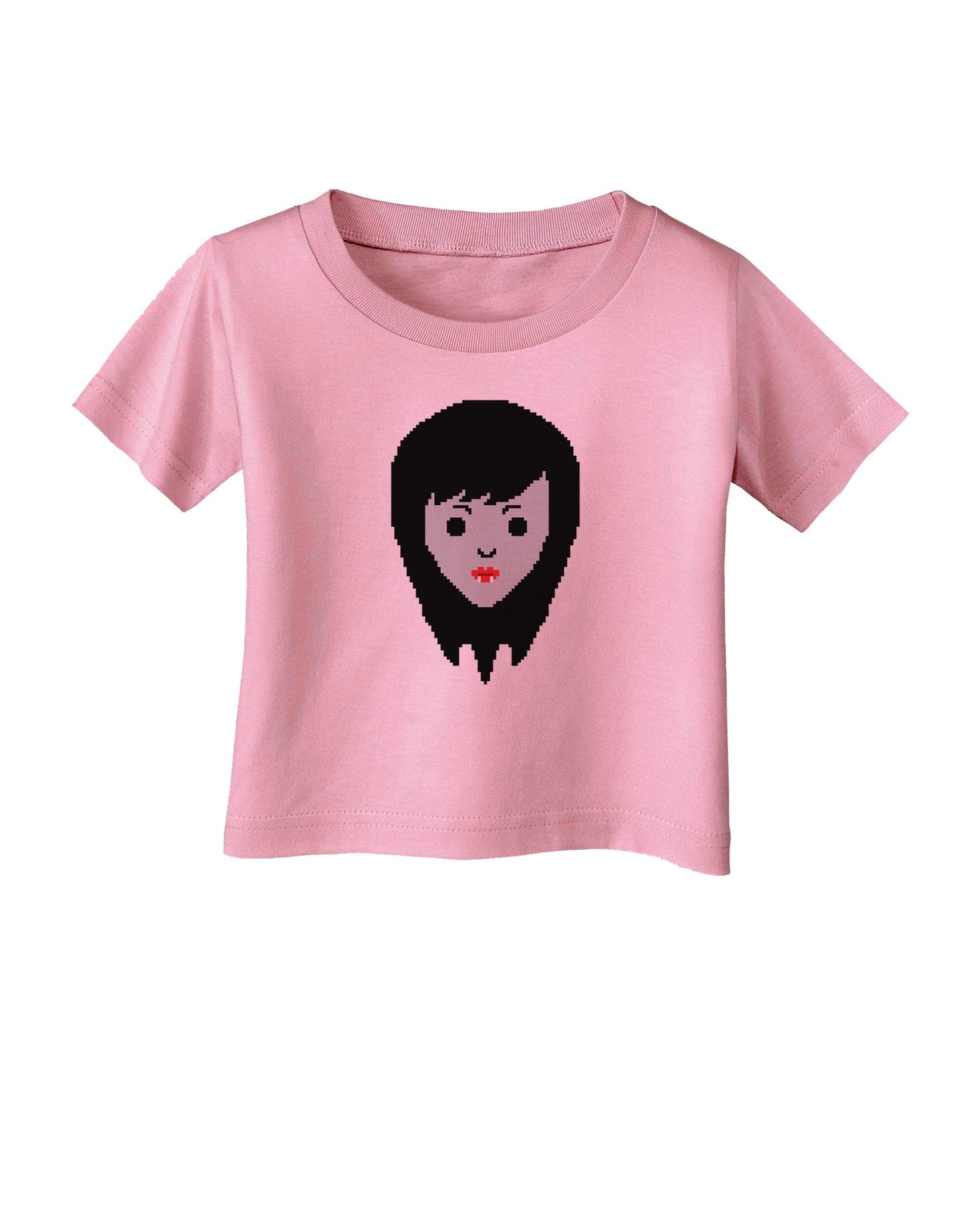 Cute Pixel Vampire Female Infant T-Shirt-Infant T-Shirt-TooLoud-Candy-Pink-06-Months-Davson Sales