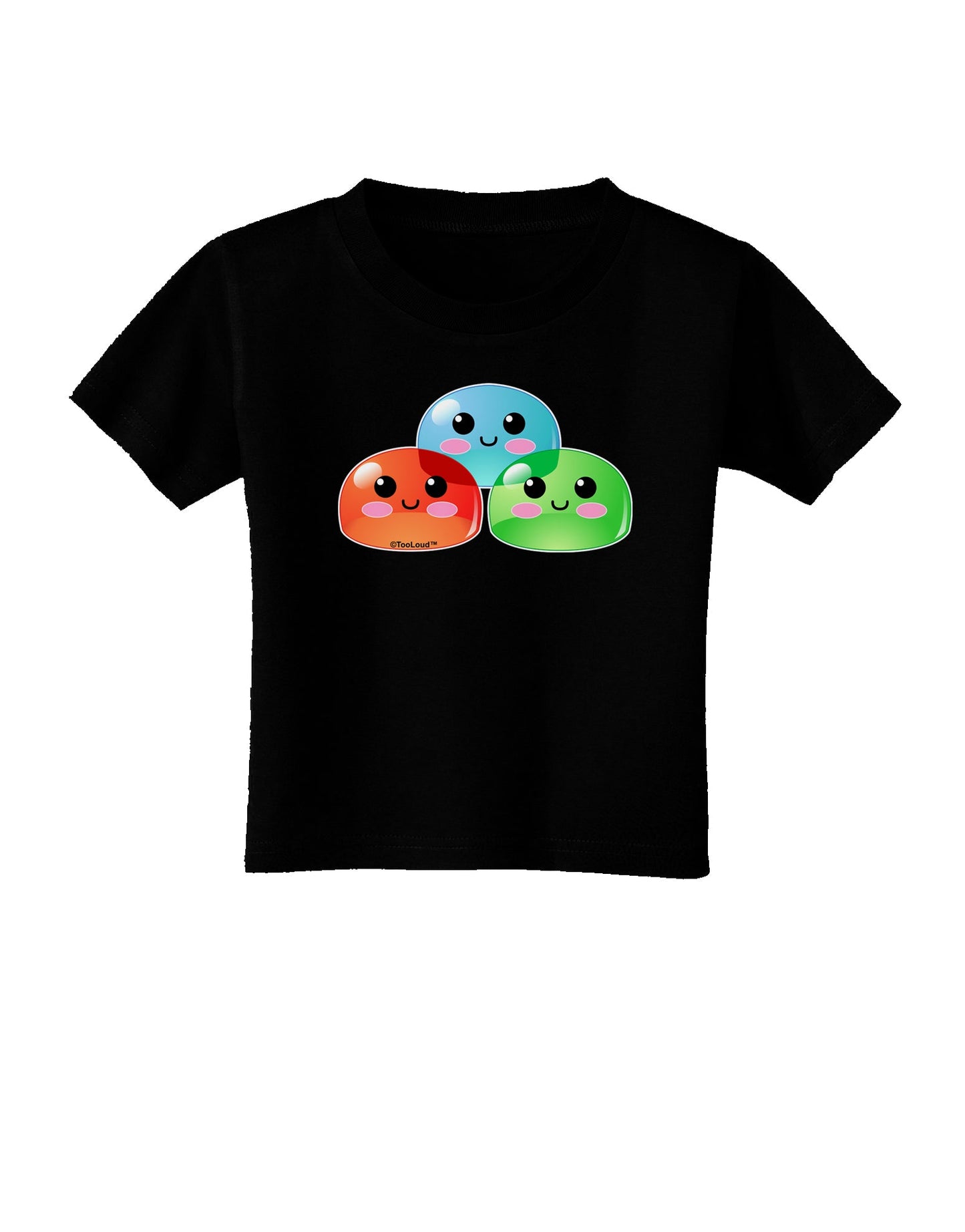 Cute RPG Slime - Trio Toddler T-Shirt Dark by TooLoud-Toddler T-Shirt-TooLoud-Black-2T-Davson Sales
