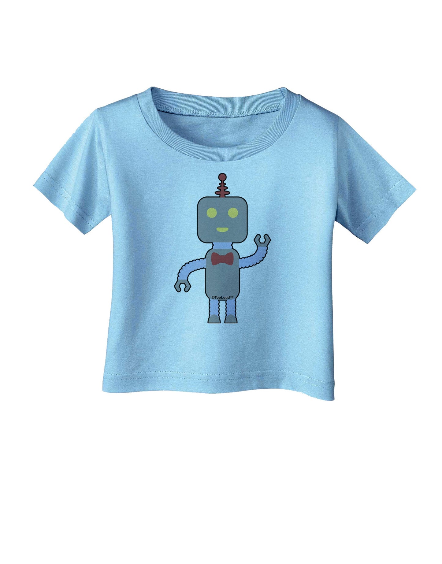 Cute Robot Male Infant T-Shirt-Infant T-Shirt-TooLoud-Aquatic-Blue-06-Months-Davson Sales