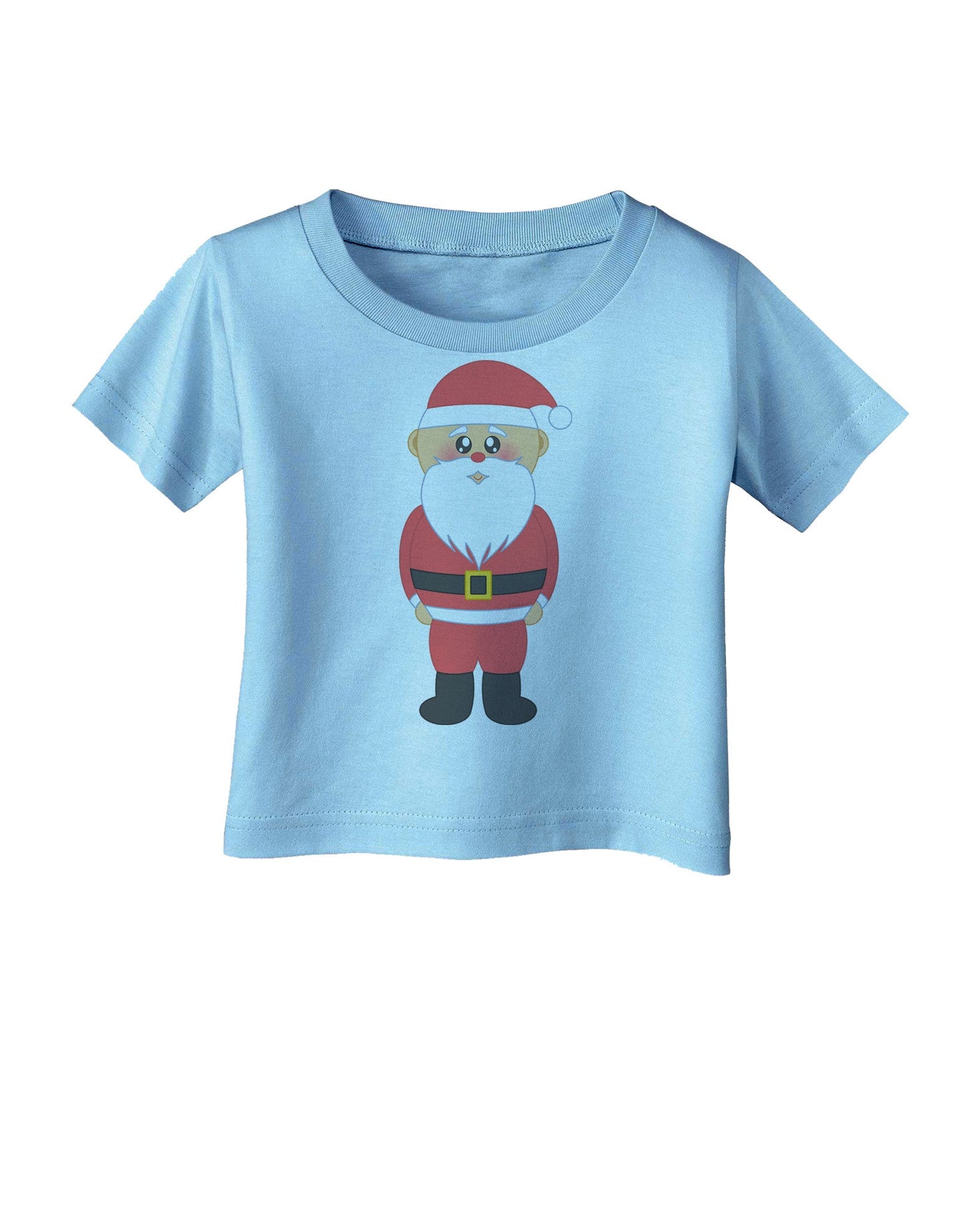 Cute Santa Claus Christmas Infant T-Shirt-Infant T-Shirt-TooLoud-Aquatic-Blue-06-Months-Davson Sales