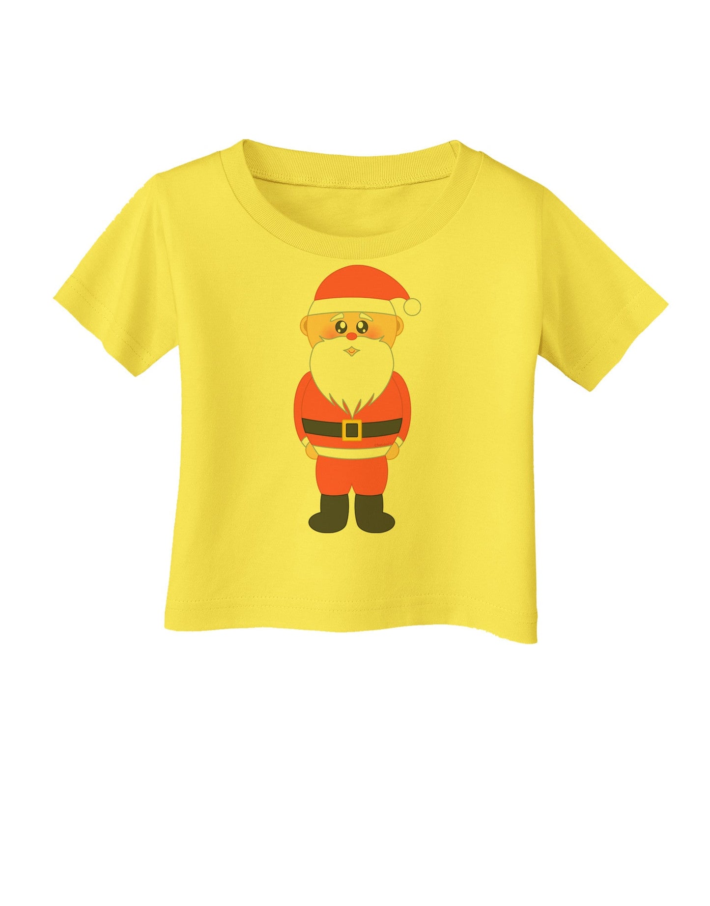 Cute Santa Claus Christmas Infant T-Shirt-Infant T-Shirt-TooLoud-Yellow-06-Months-Davson Sales