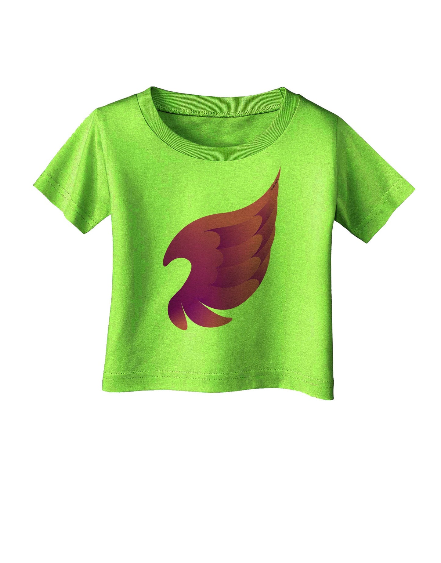Cute Single Angel Wing Infant T-Shirt-Infant T-Shirt-TooLoud-Lime-Green-06-Months-Davson Sales