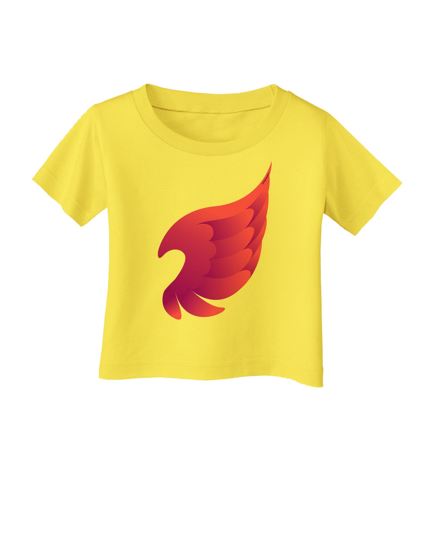 Cute Single Angel Wing Infant T-Shirt-Infant T-Shirt-TooLoud-Yellow-06-Months-Davson Sales
