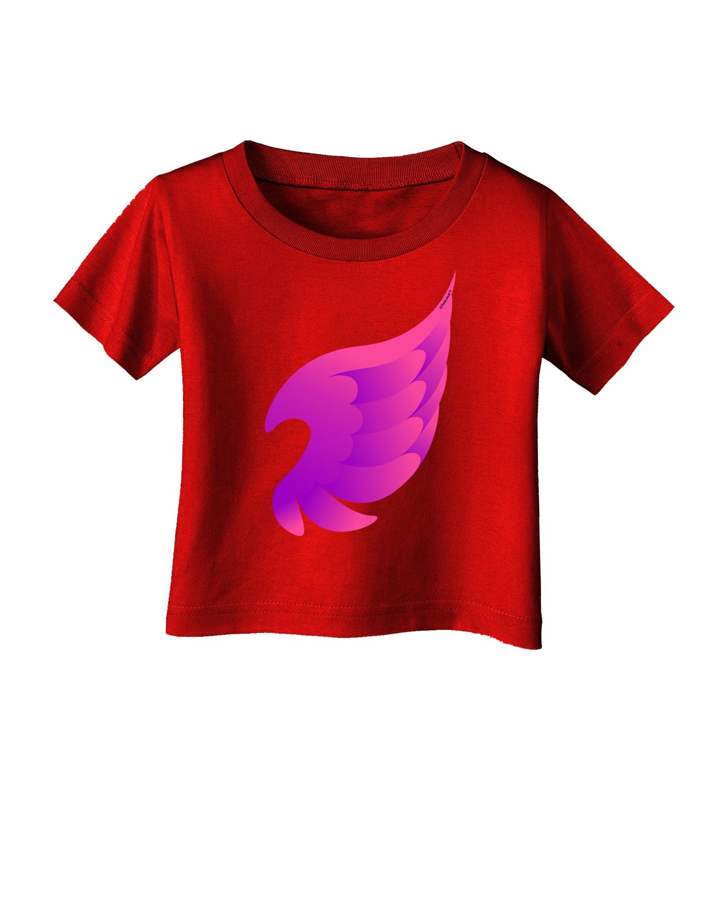 Cute Single Angel Wing Infant T-Shirt Dark-Infant T-Shirt-TooLoud-Clover-Green-06-Months-Davson Sales