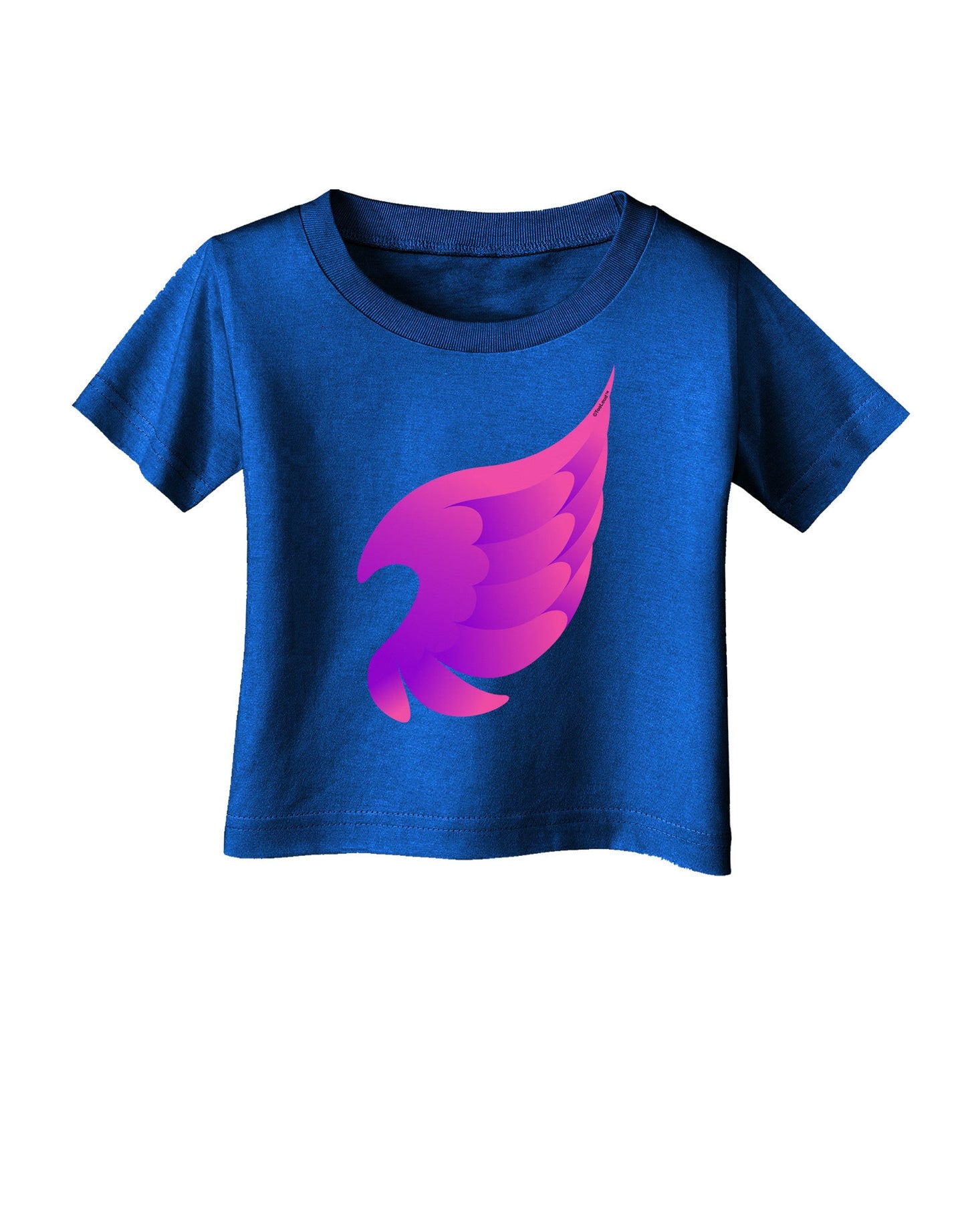 Cute Single Angel Wing Infant T-Shirt Dark-Infant T-Shirt-TooLoud-Red-06-Months-Davson Sales