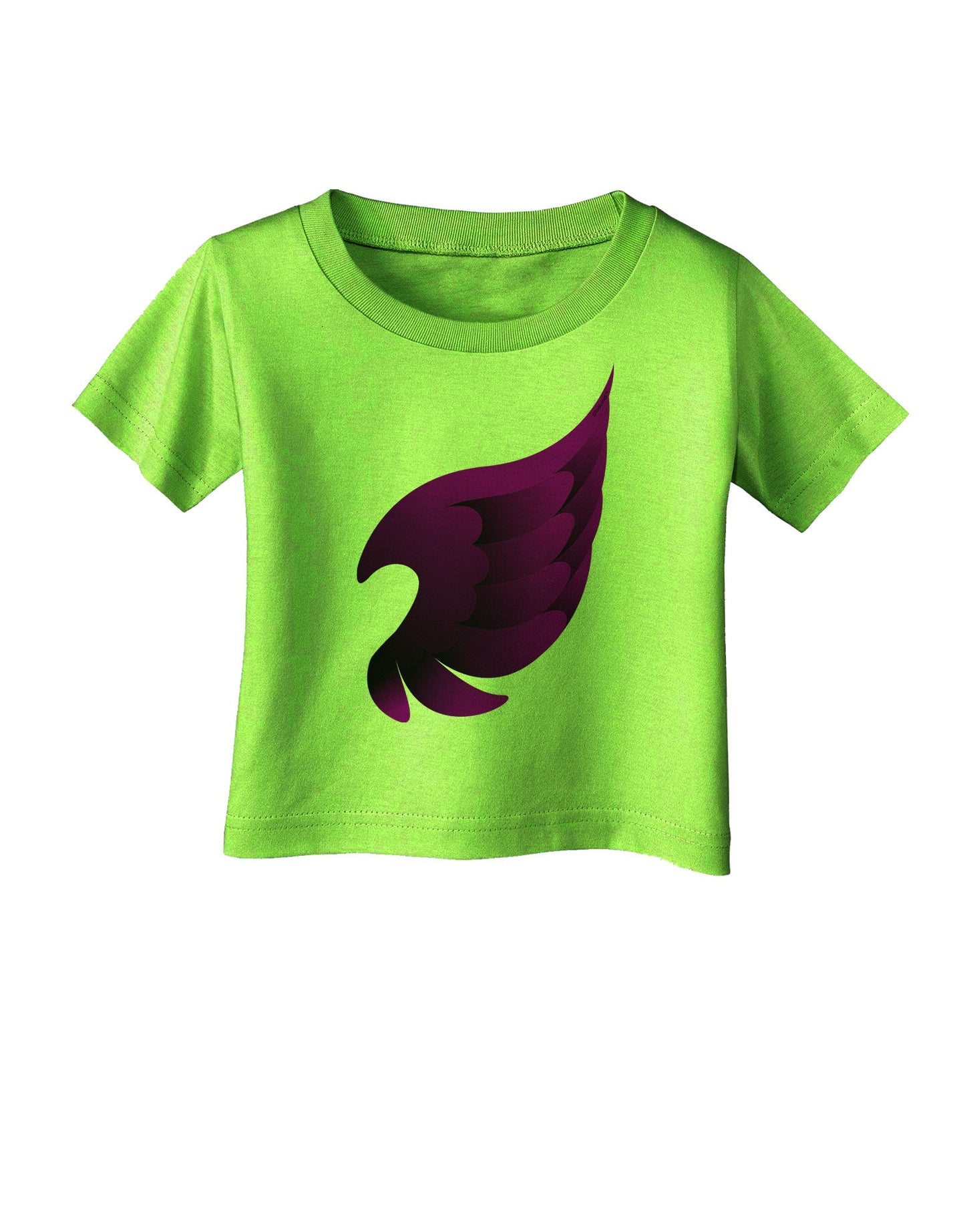 Cute Single Dark Angel Wing Black and Purple Infant T-Shirt-Infant T-Shirt-TooLoud-Lime-Green-06-Months-Davson Sales