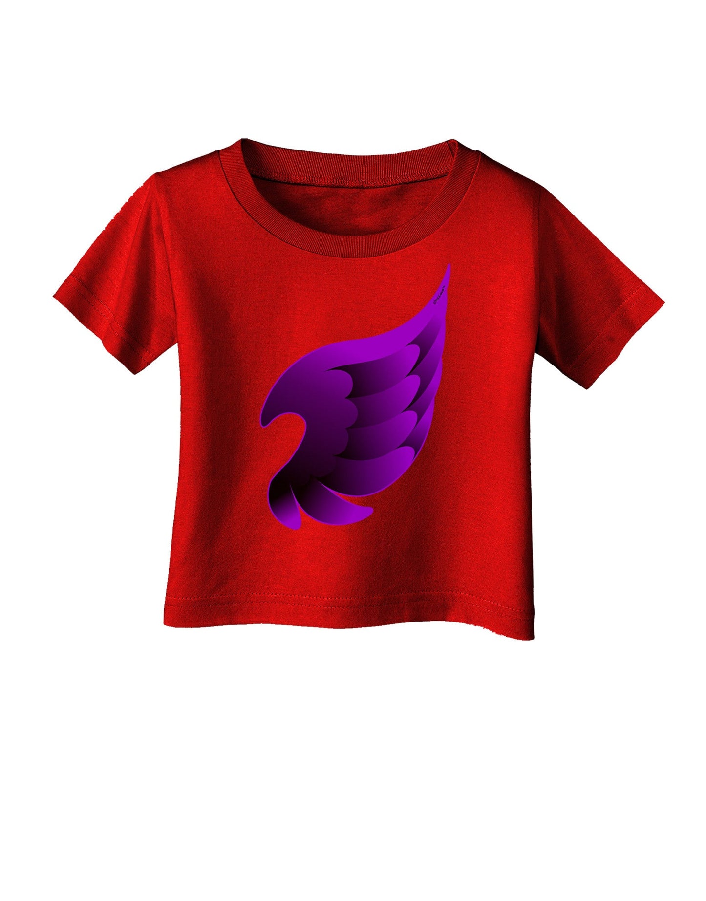 Cute Single Dark Angel Wing Black and Purple Infant T-Shirt Dark-Infant T-Shirt-TooLoud-Clover-Green-06-Months-Davson Sales