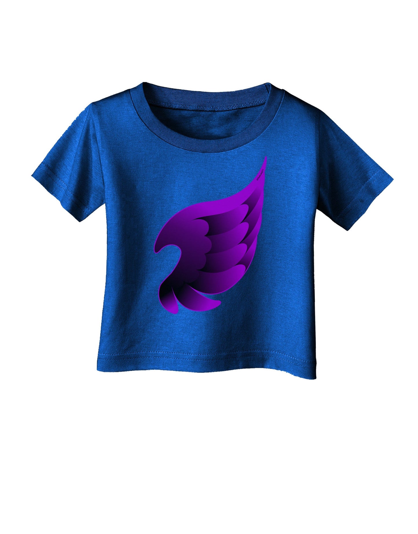 Cute Single Dark Angel Wing Black and Purple Infant T-Shirt Dark-Infant T-Shirt-TooLoud-Red-06-Months-Davson Sales