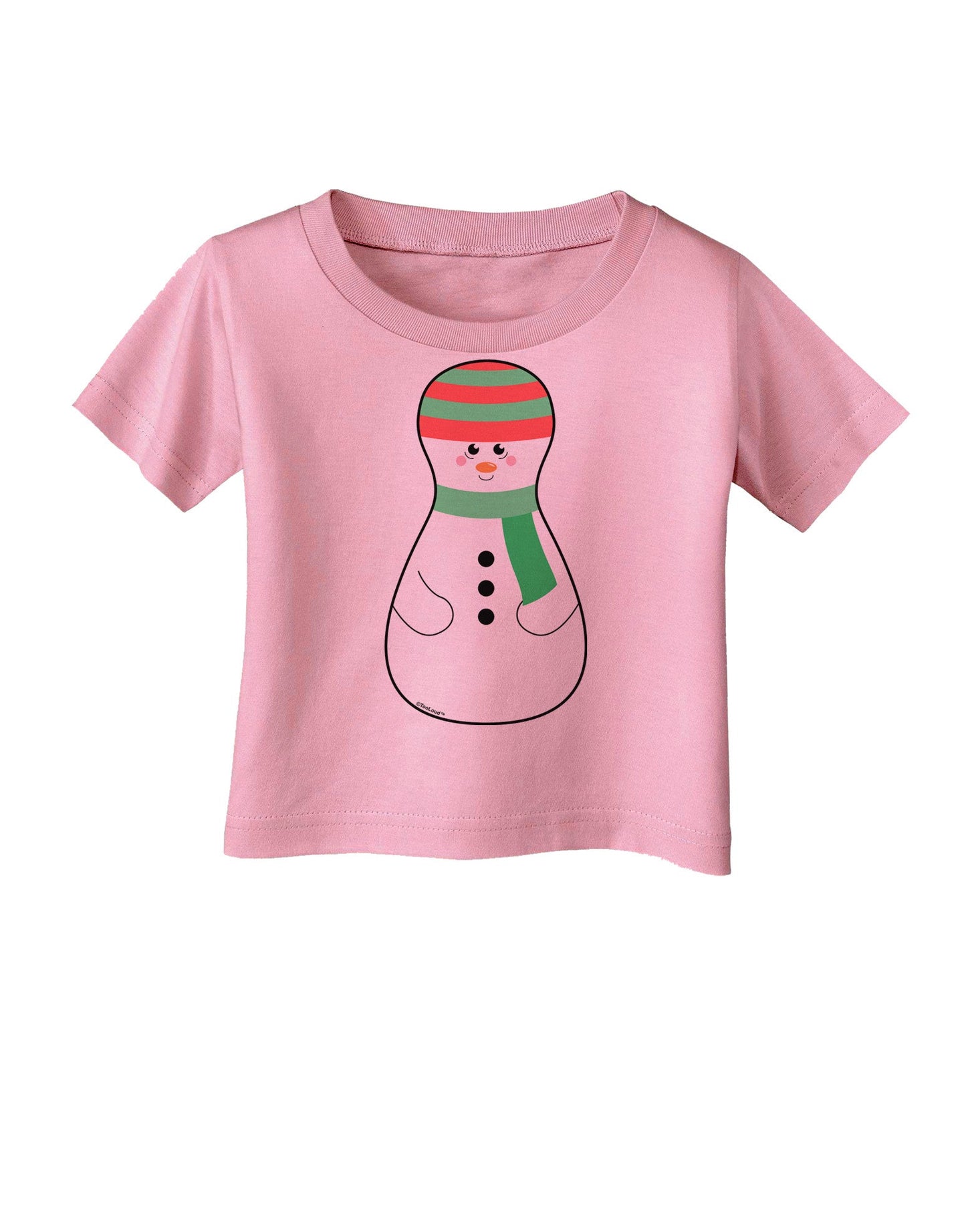 Cute Snowman Matryoshka Nesting Doll - Christmas Infant T-Shirt-Infant T-Shirt-TooLoud-Candy-Pink-06-Months-Davson Sales