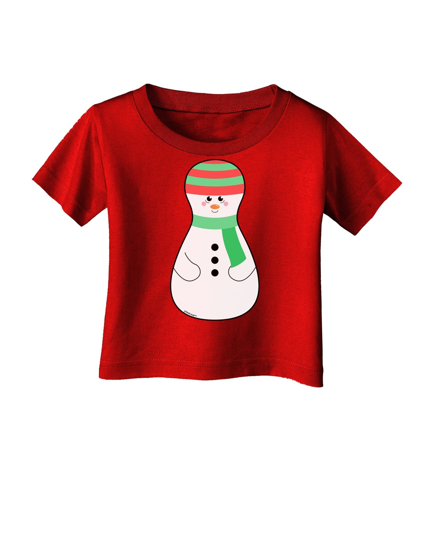 Cute Snowman Matryoshka Nesting Doll - Christmas Infant T-Shirt Dark-Infant T-Shirt-TooLoud-Clover-Green-06-Months-Davson Sales