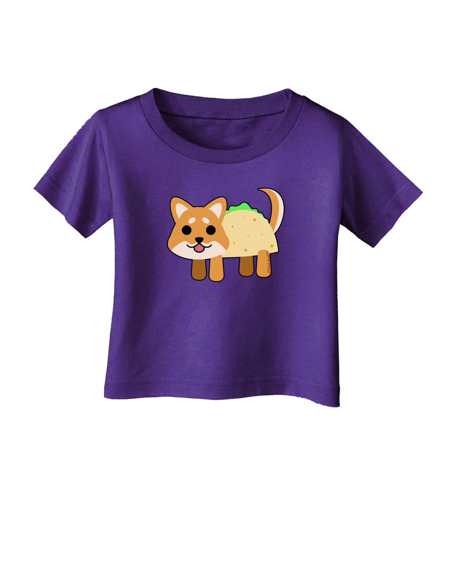 Cute Taco Dog Infant T-Shirt Dark-Infant T-Shirt-TooLoud-Purple-06-Months-Davson Sales