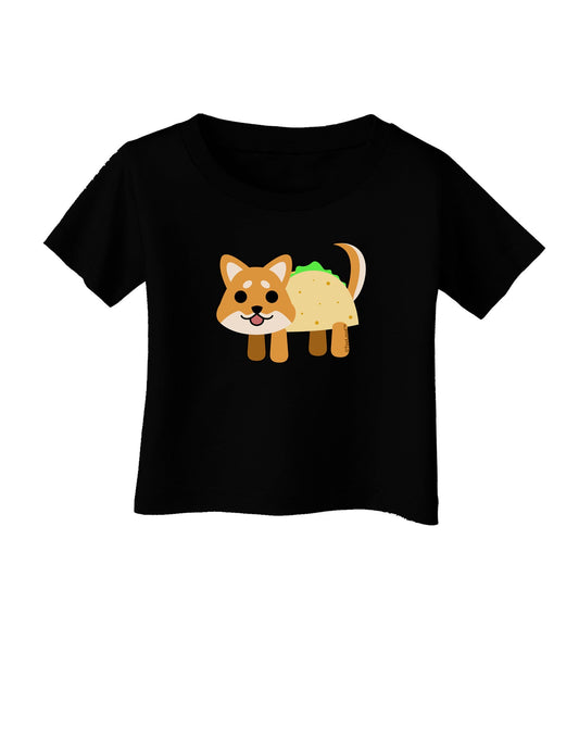 Cute Taco Dog Infant T-Shirt Dark-Infant T-Shirt-TooLoud-Black-06-Months-Davson Sales