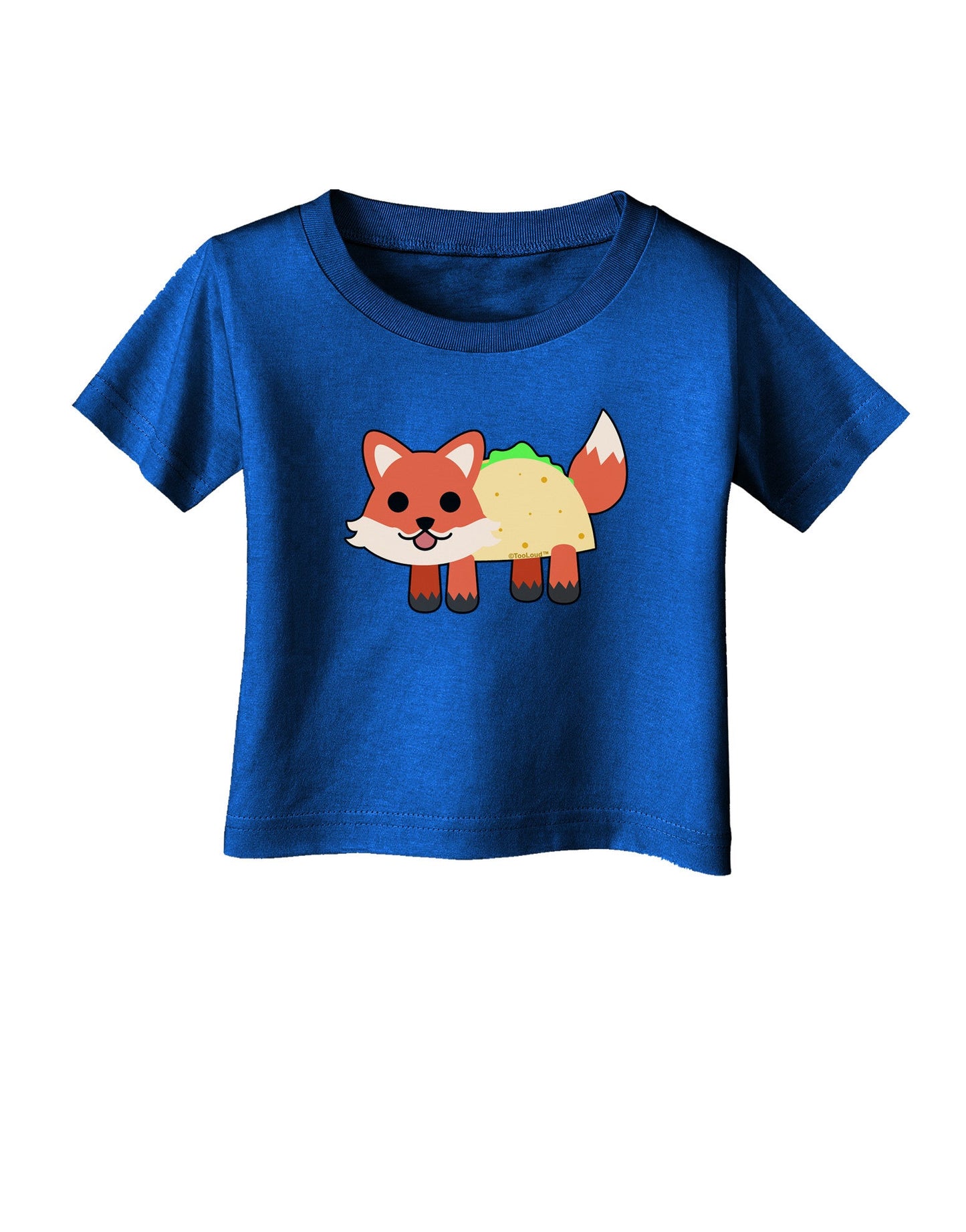 Cute Taco Fox Infant T-Shirt Dark-Infant T-Shirt-TooLoud-Royal-Blue-06-Months-Davson Sales