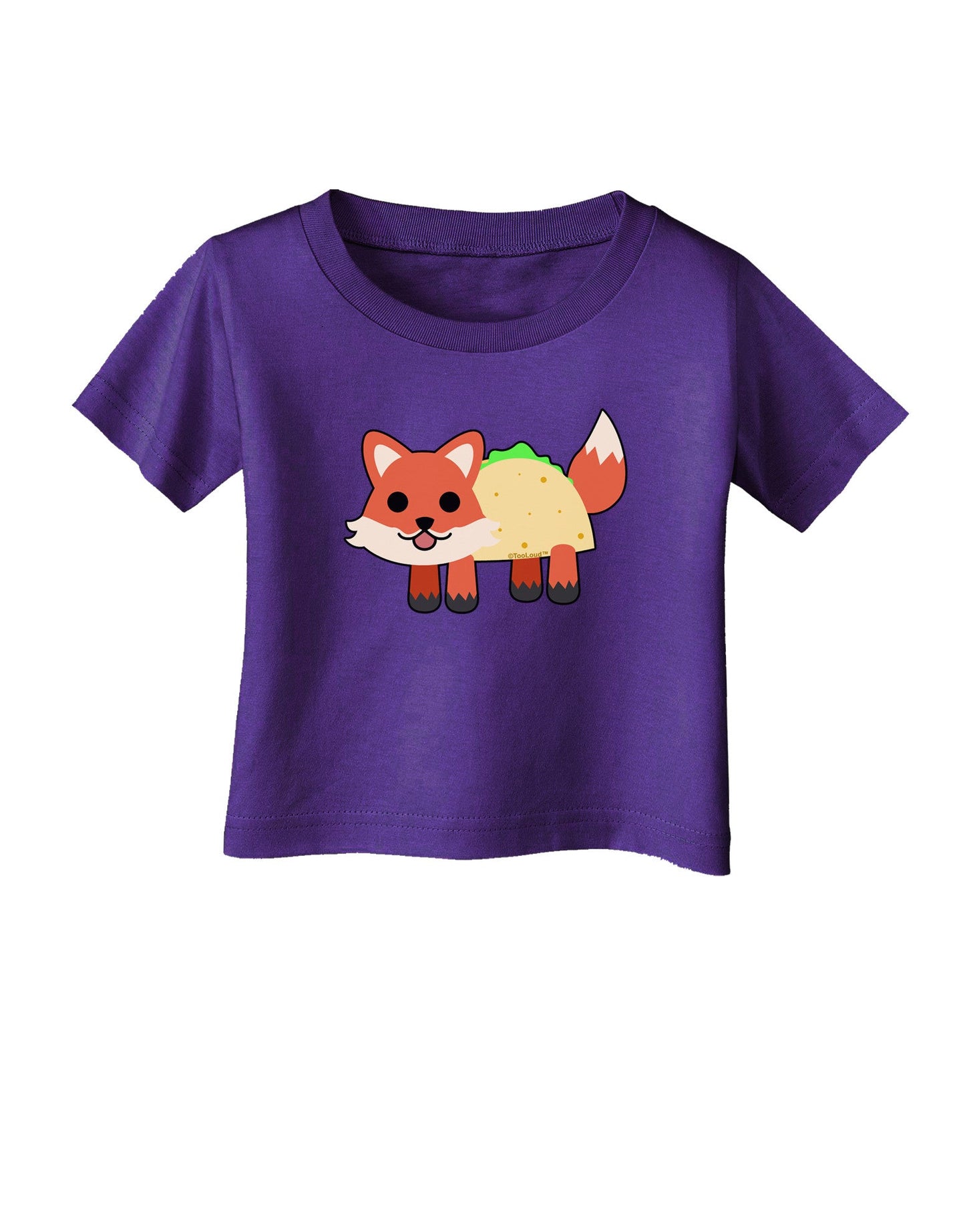 Cute Taco Fox Infant T-Shirt Dark-Infant T-Shirt-TooLoud-Purple-06-Months-Davson Sales