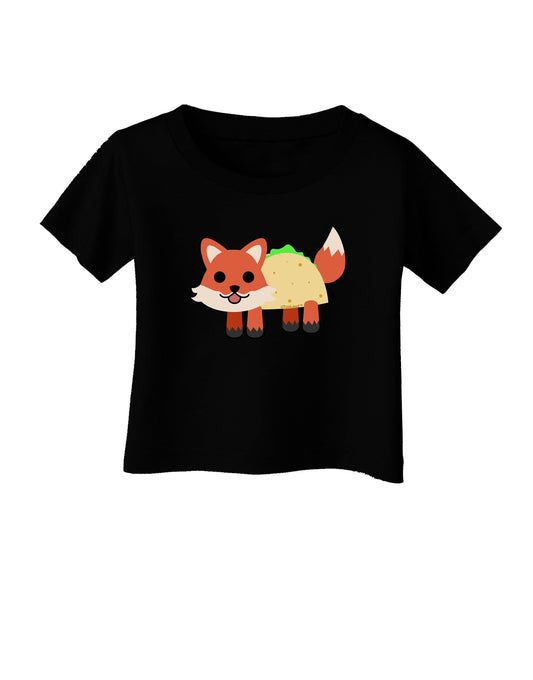 Cute Taco Fox Infant T-Shirt Dark-Infant T-Shirt-TooLoud-Black-06-Months-Davson Sales