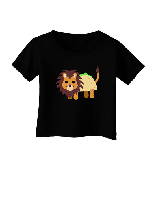 Cute Taco Lion Infant T-Shirt Dark-Infant T-Shirt-TooLoud-Black-06-Months-Davson Sales