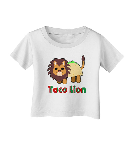 Cute Taco Lion Text Infant T-Shirt-Infant T-Shirt-TooLoud-White-06-Months-Davson Sales