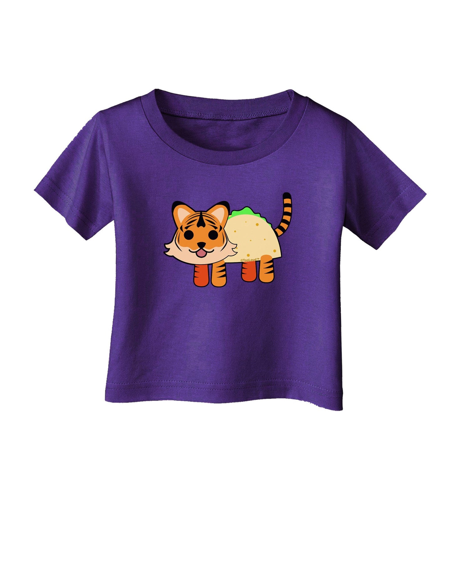 Cute Taco Tiger Infant T-Shirt Dark-Infant T-Shirt-TooLoud-Purple-06-Months-Davson Sales
