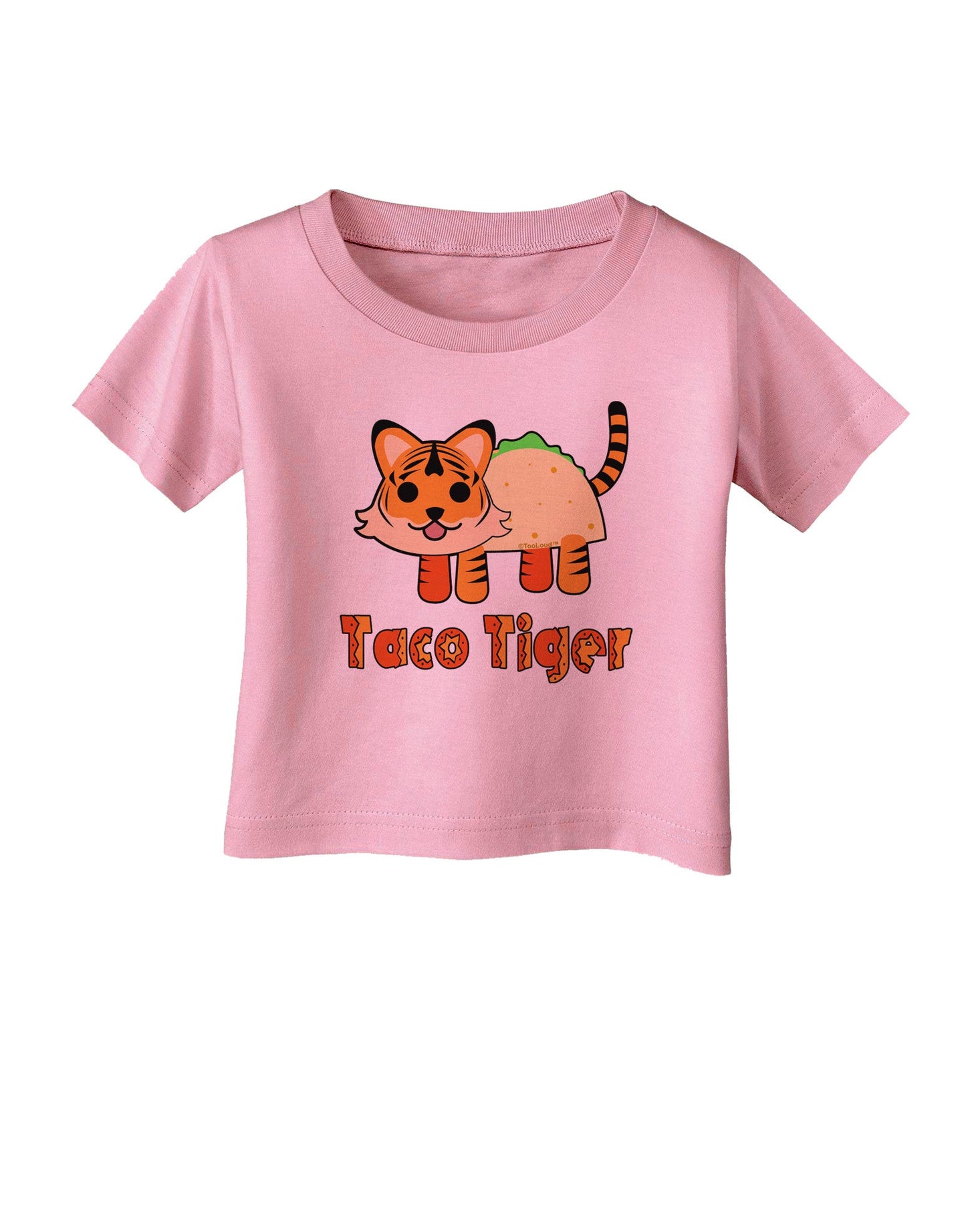 Cute Taco Tiger Text Infant T-Shirt-Infant T-Shirt-TooLoud-Candy-Pink-06-Months-Davson Sales