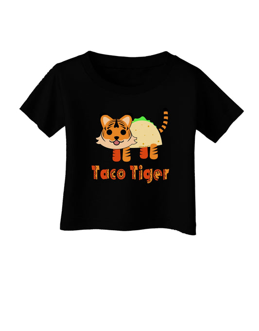 Cute Taco Tiger Text Infant T-Shirt Dark-Infant T-Shirt-TooLoud-Black-06-Months-Davson Sales