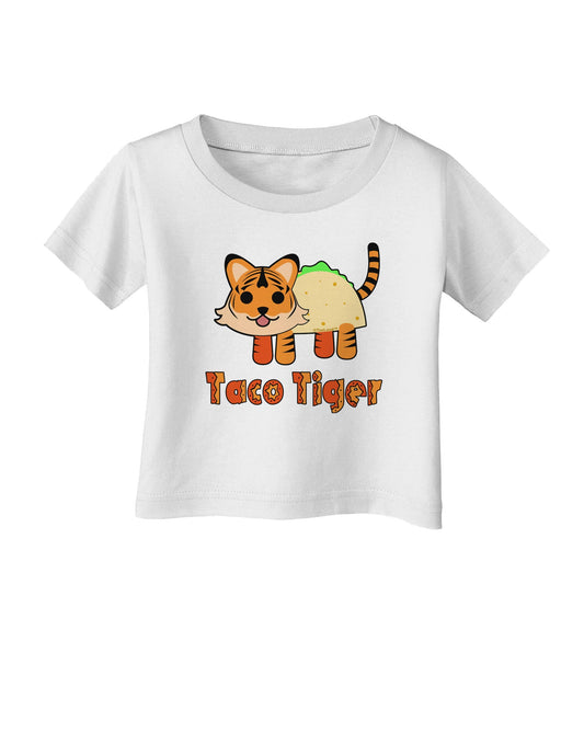 Cute Taco Tiger Text Infant T-Shirt-Infant T-Shirt-TooLoud-White-06-Months-Davson Sales