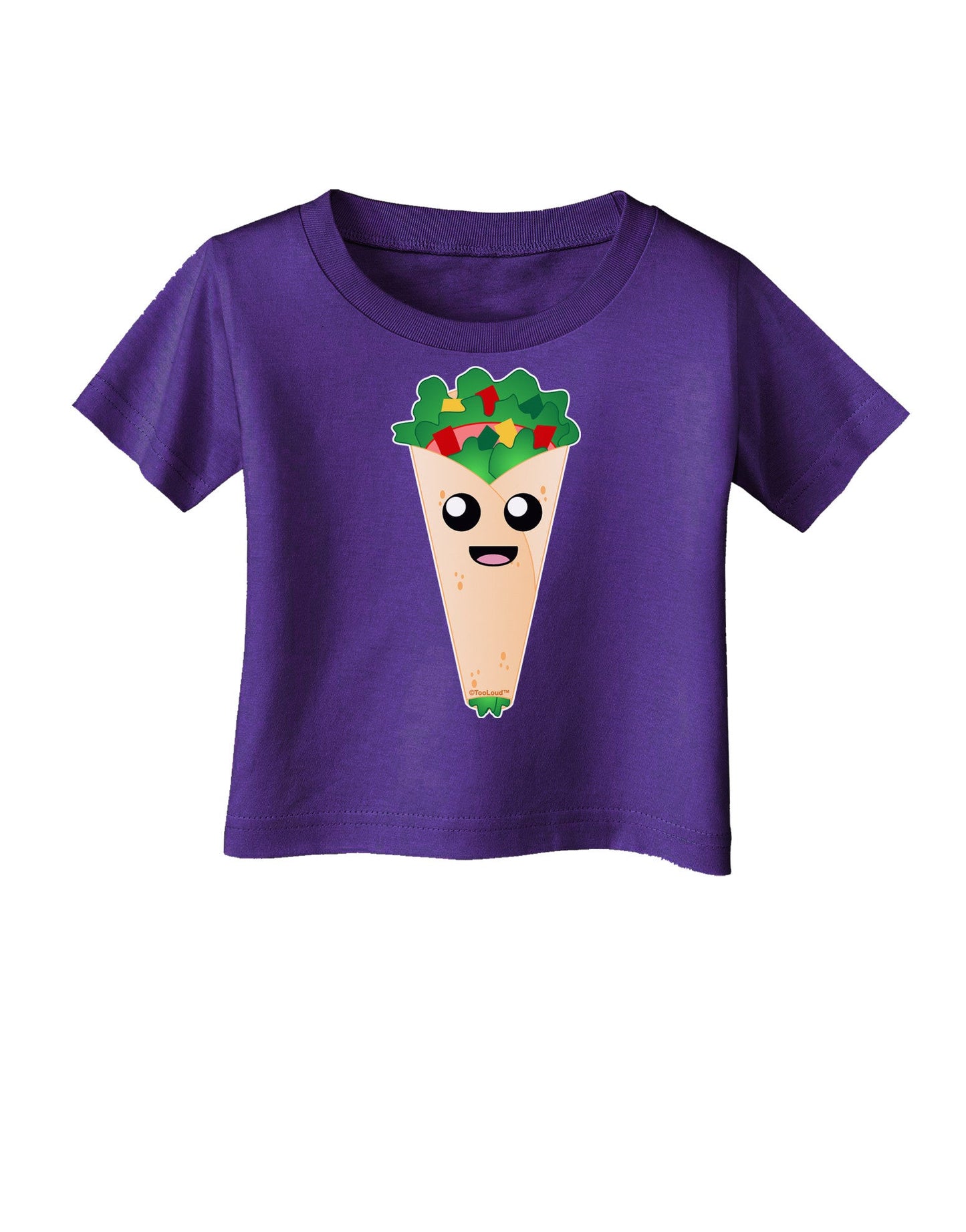 Cute Wrap Infant T-Shirt Dark-Infant T-Shirt-TooLoud-Purple-06-Months-Davson Sales