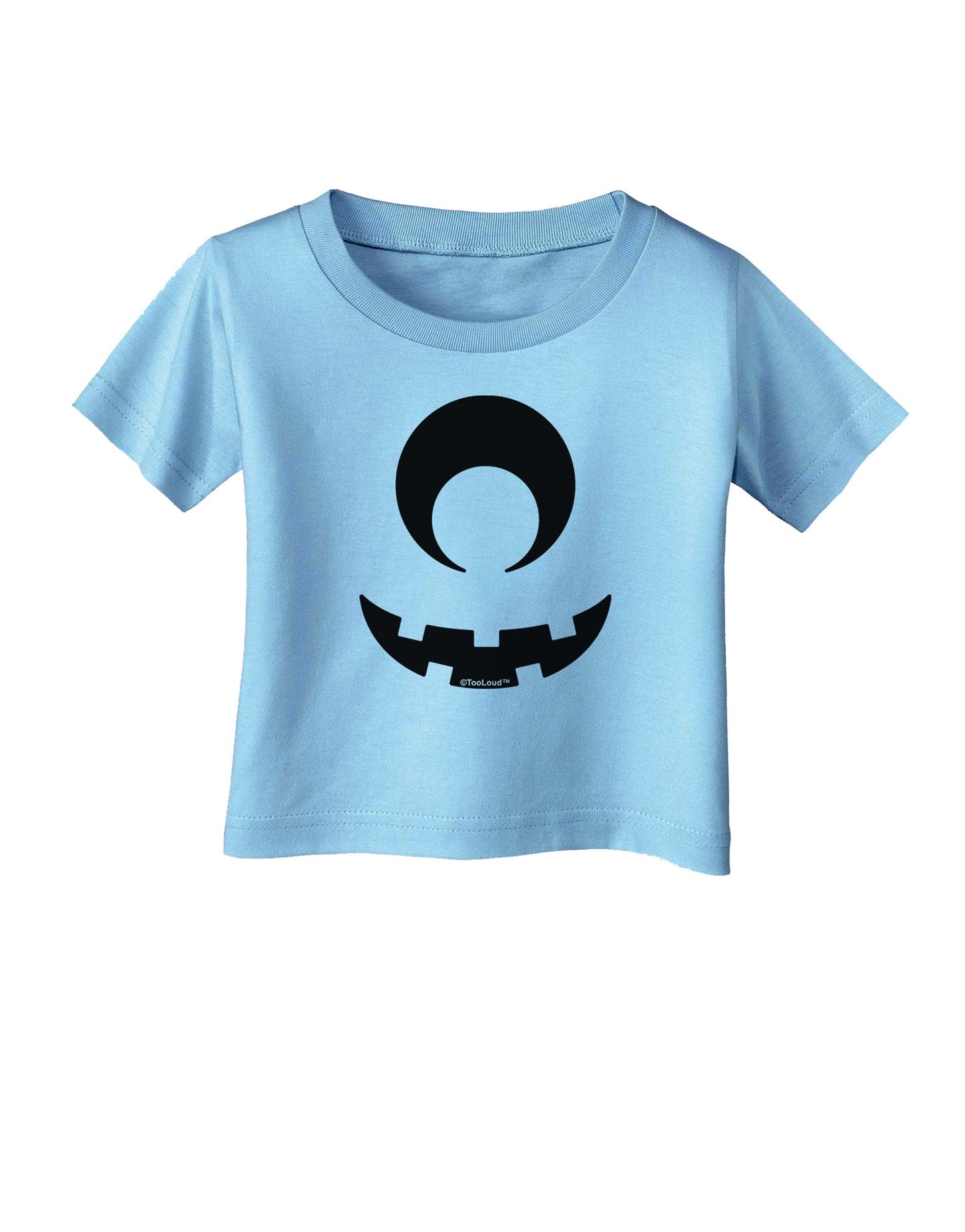 Cyclops Jack-o-Lantern Infant T-Shirt-Infant T-Shirt-TooLoud-Aquatic-Blue-06-Months-Davson Sales