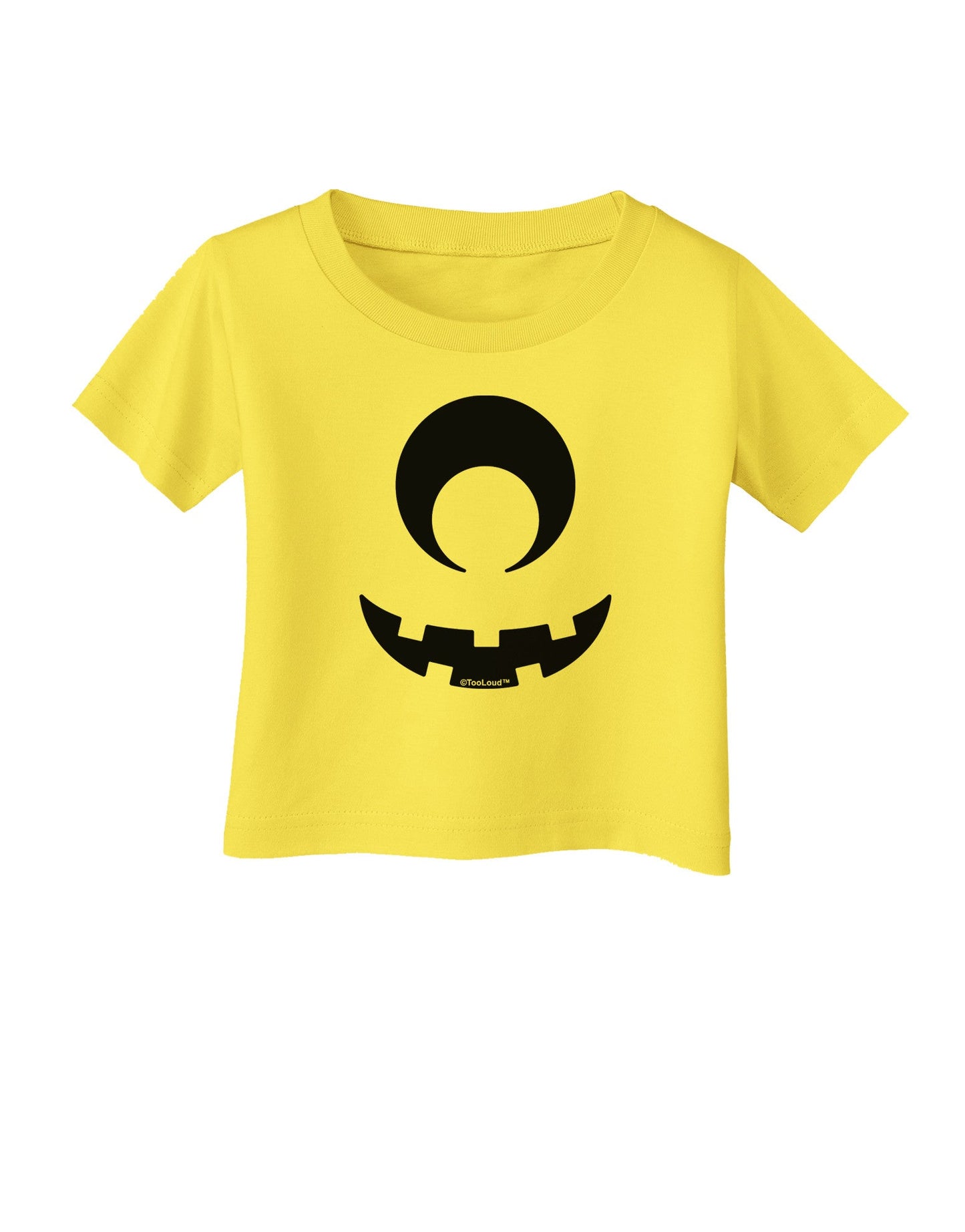 Cyclops Jack-o-Lantern Infant T-Shirt-Infant T-Shirt-TooLoud-Yellow-06-Months-Davson Sales