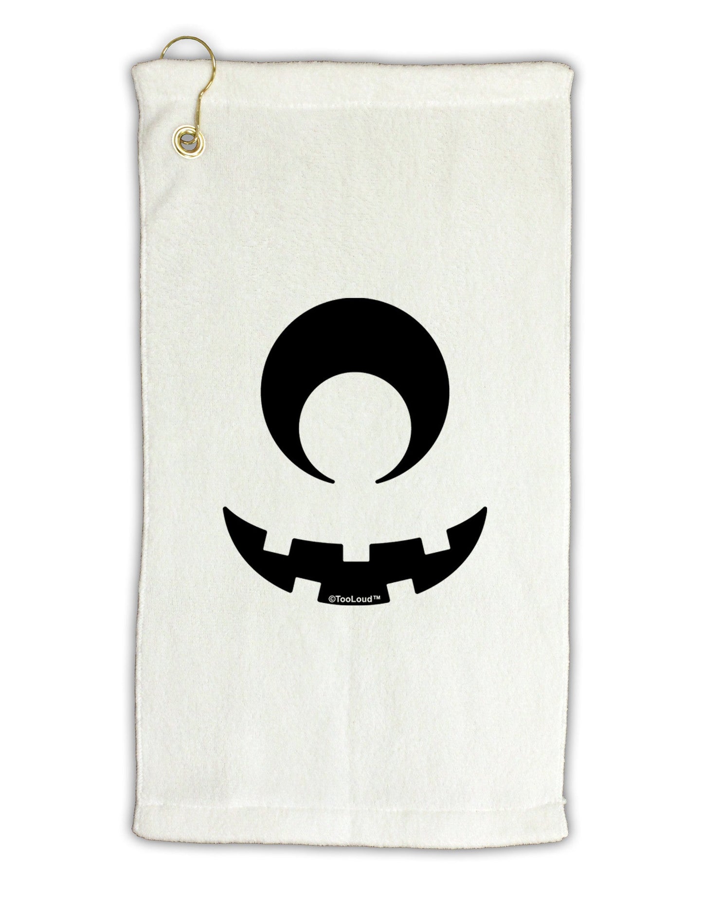 Cyclops Jack-o-Lantern Micro Terry Gromet Golf Towel 11"x19-Golf Towel-TooLoud-White-Davson Sales