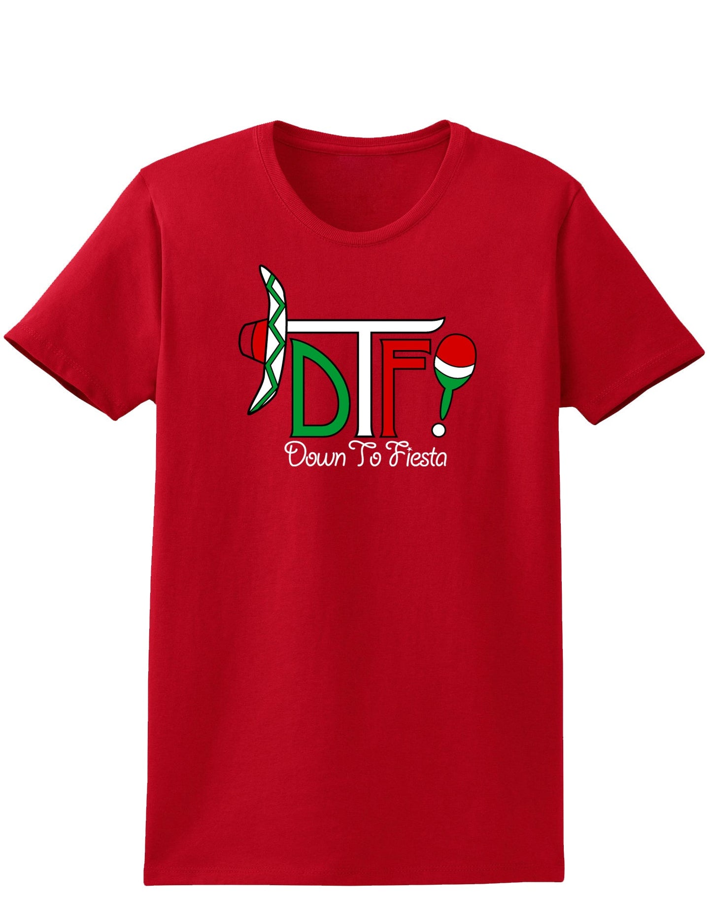 DTF Down To Fiesta Womens Dark T-Shirt-TooLoud-Red-X-Small-Davson Sales