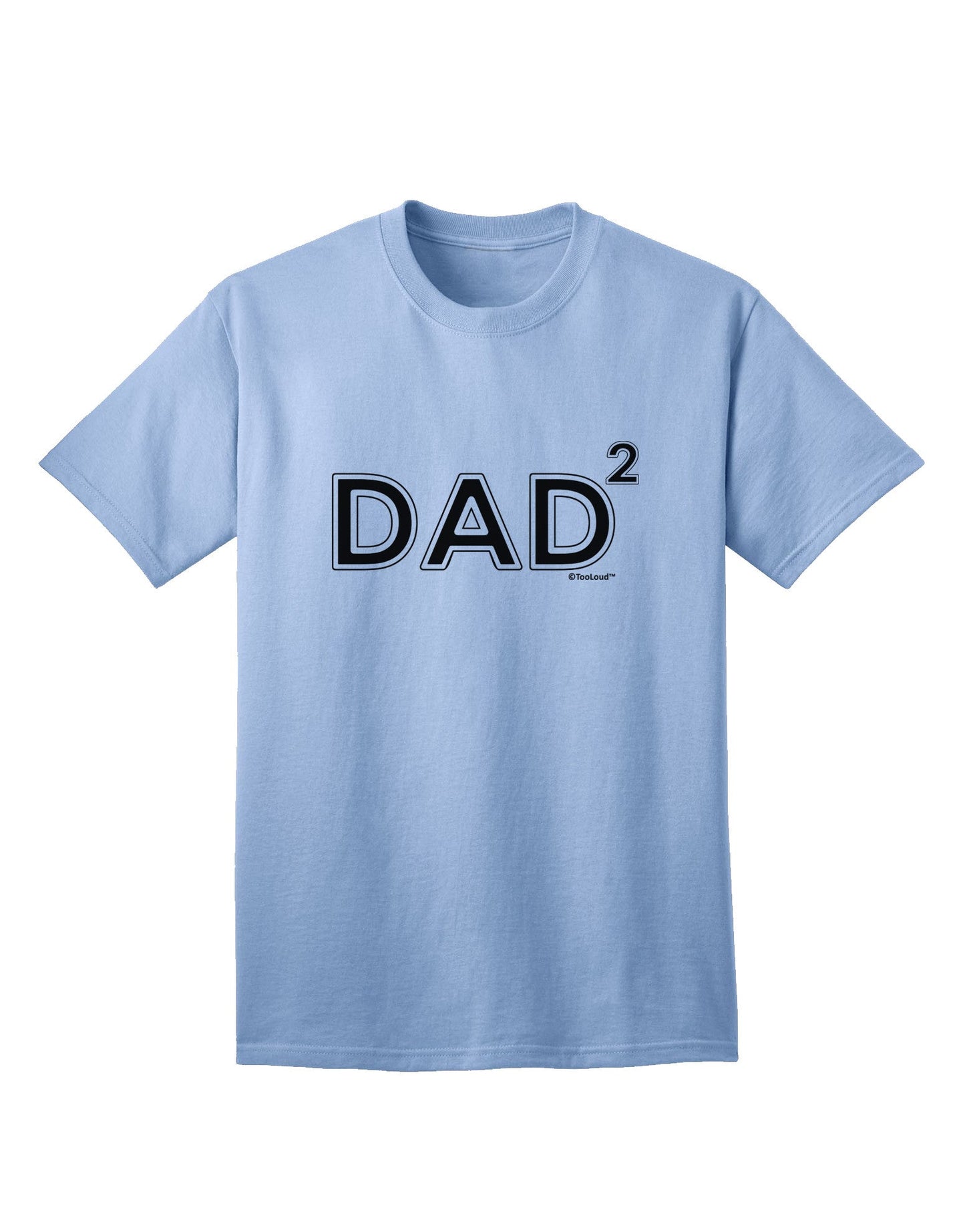 Dad Squared - Stylish Adult T-Shirt for Proud Fathers of Two-Mens T-shirts-TooLoud-Light-Blue-Small-Davson Sales