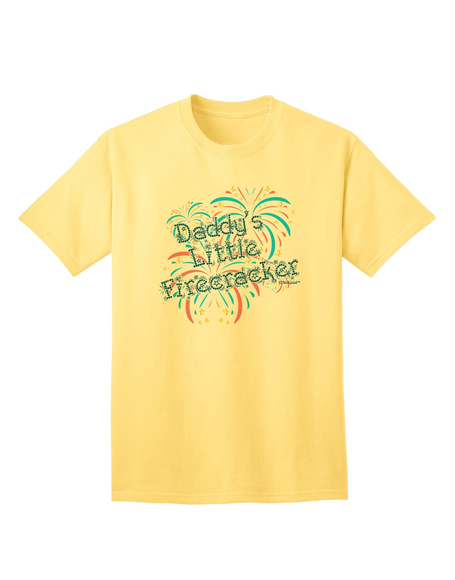 Daddy's Little Firecracker Adult T-Shirt-Mens T-Shirt-TooLoud-Yellow-Small-Davson Sales