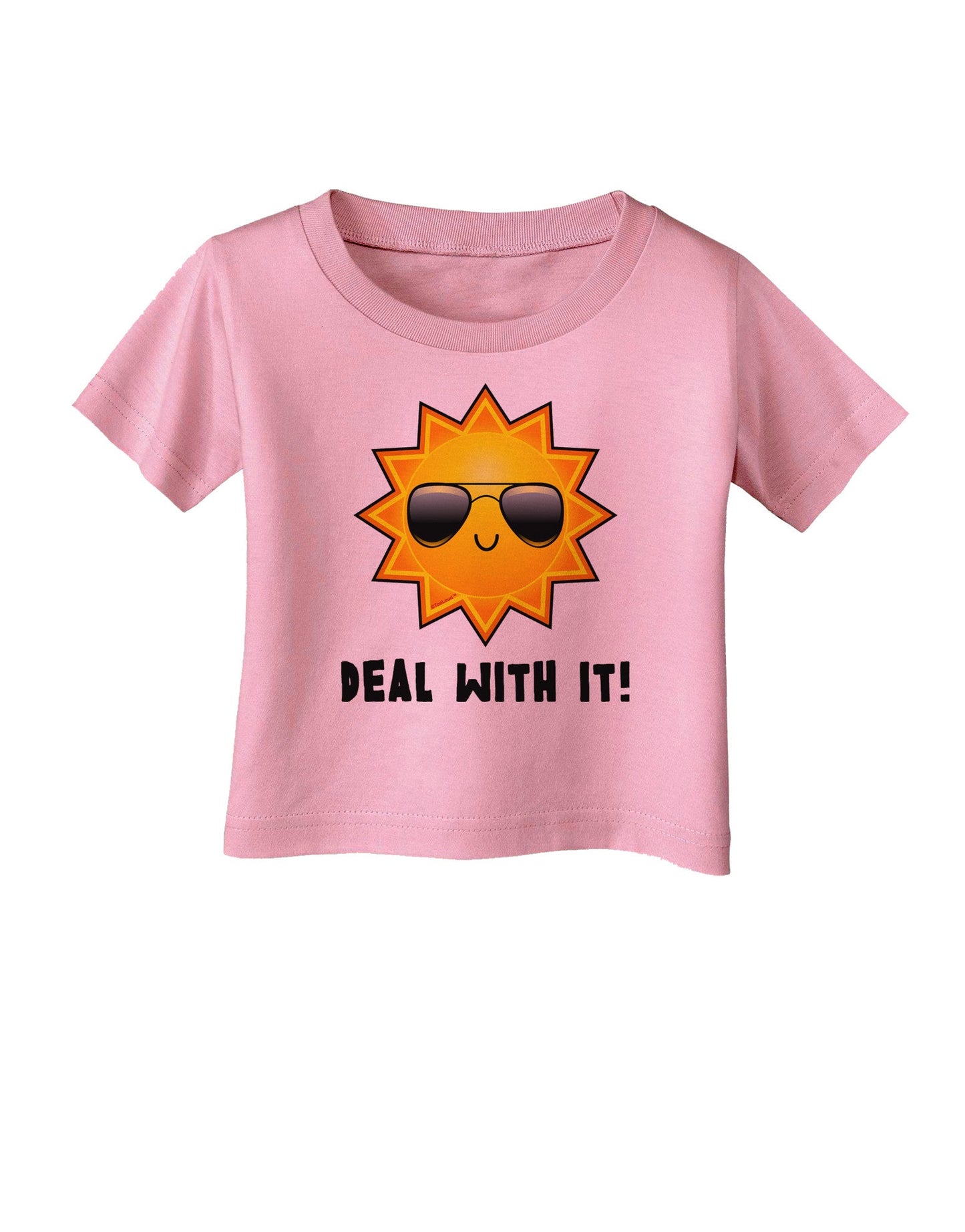 Deal With It Cute Sun Infant T-Shirt-Infant T-Shirt-TooLoud-Candy-Pink-06-Months-Davson Sales