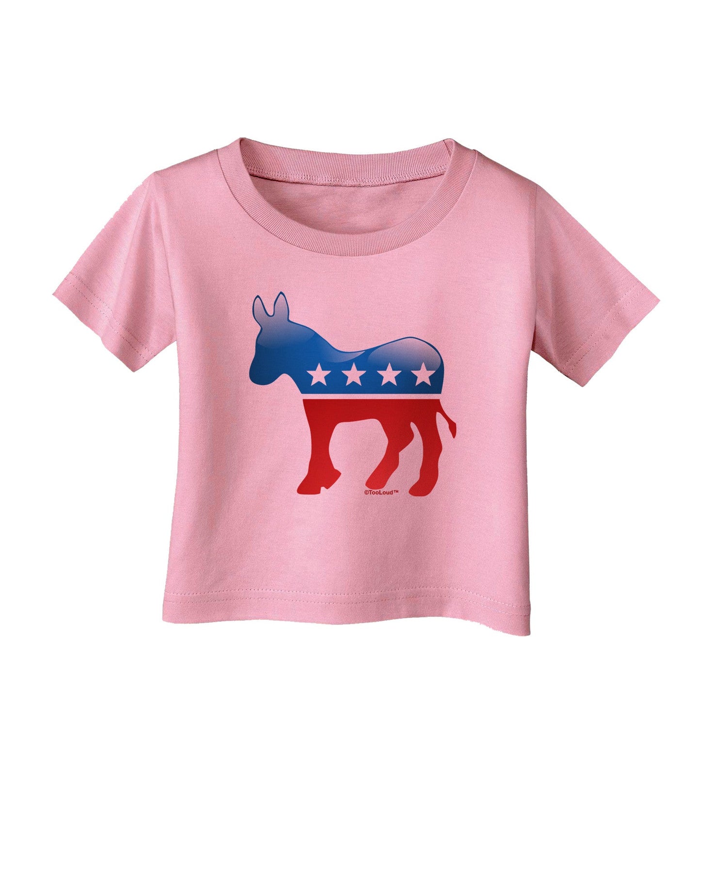 Democrat Bubble Symbol Infant T-Shirt-Infant T-Shirt-TooLoud-Candy-Pink-06-Months-Davson Sales