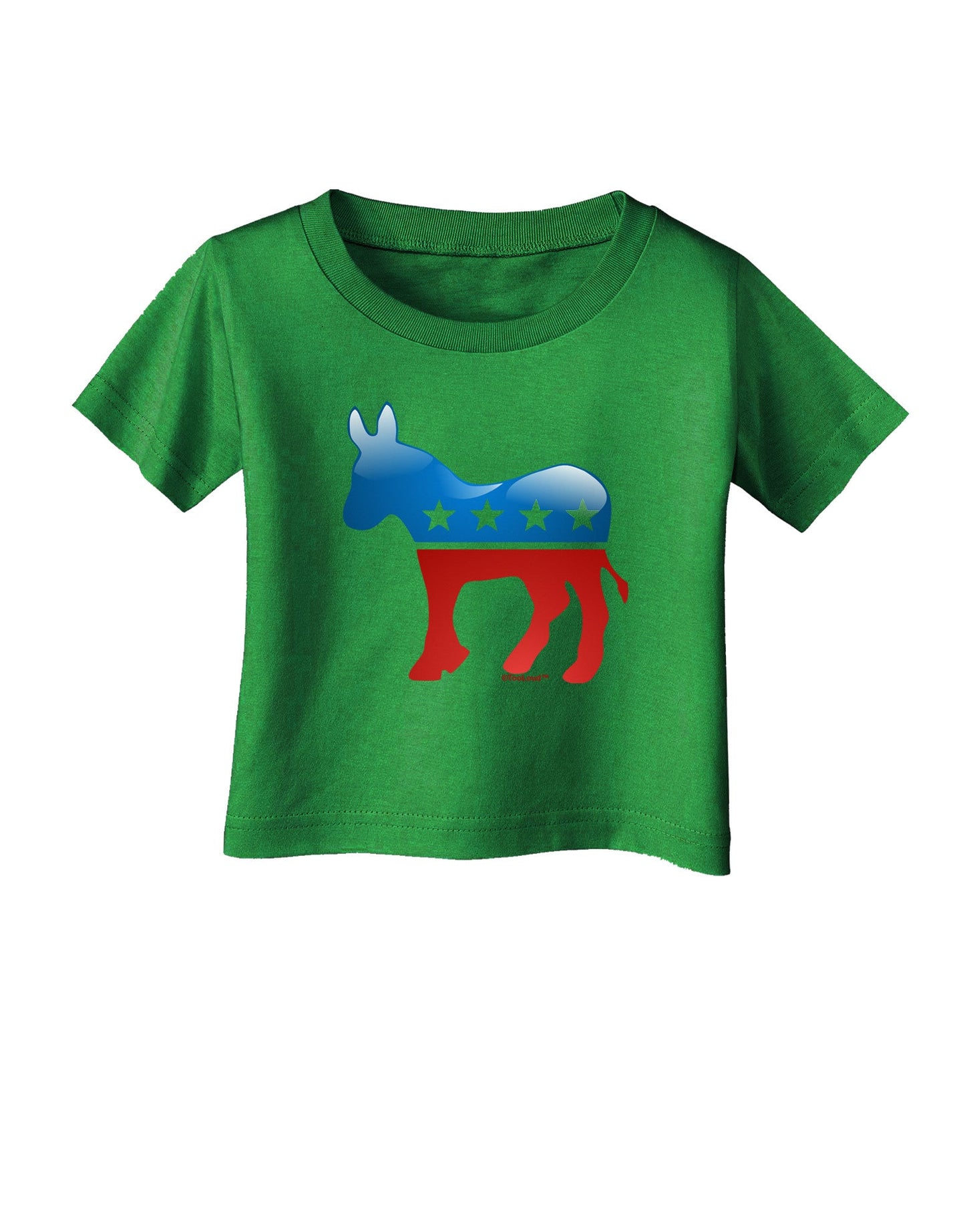 Democrat Bubble Symbol Infant T-Shirt Dark-Infant T-Shirt-TooLoud-Clover-Green-06-Months-Davson Sales