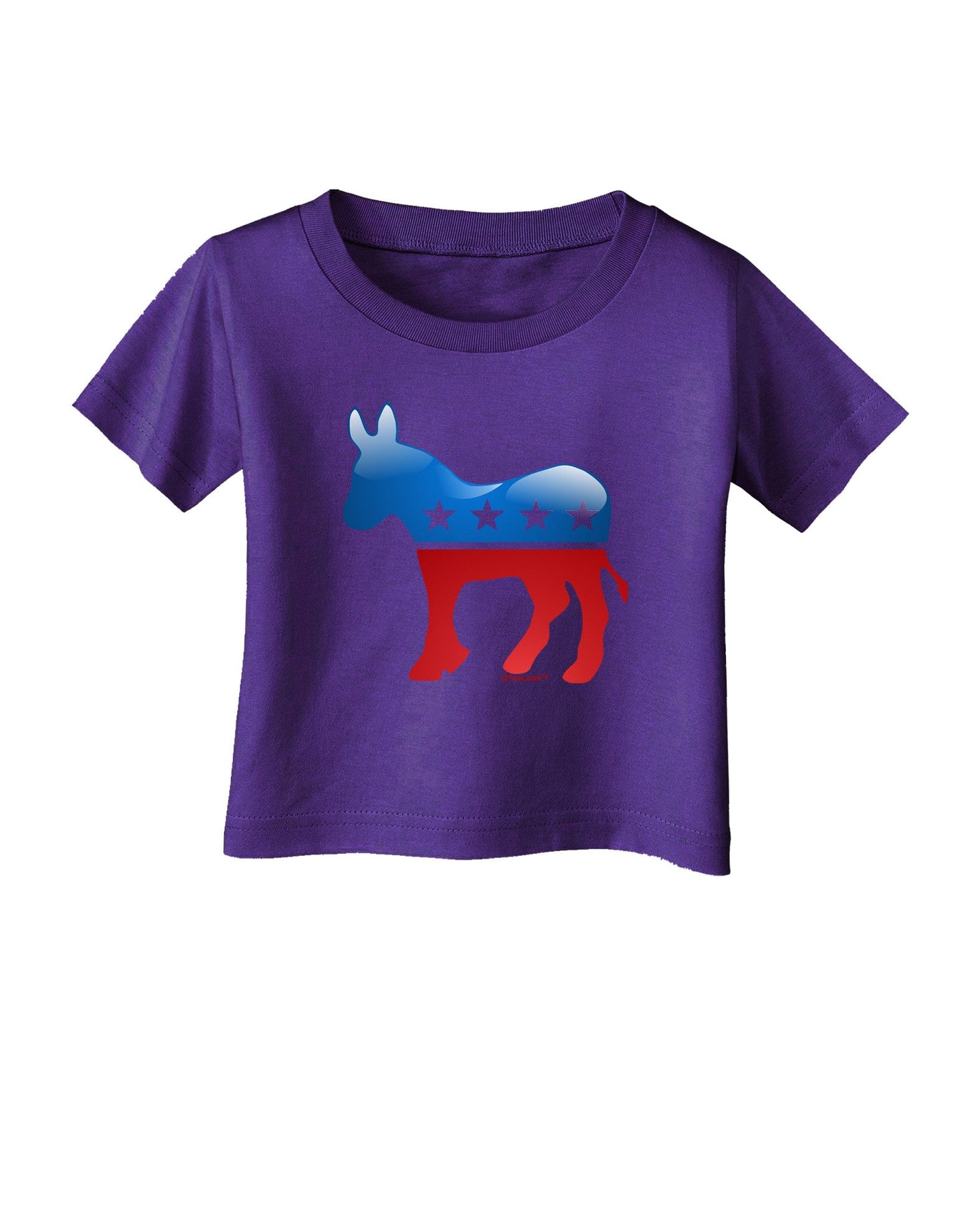 Democrat Bubble Symbol Infant T-Shirt Dark-Infant T-Shirt-TooLoud-Purple-06-Months-Davson Sales