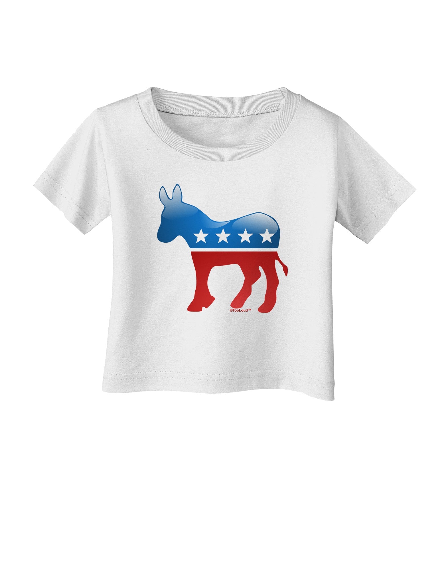 Democrat Bubble Symbol Infant T-Shirt-Infant T-Shirt-TooLoud-White-06-Months-Davson Sales