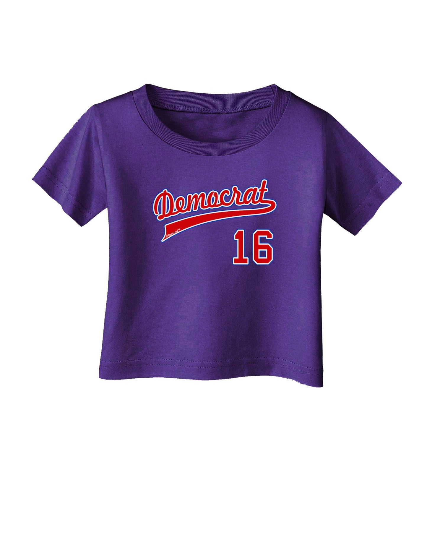 Democrat Jersey 16 Infant T-Shirt Dark-Infant T-Shirt-TooLoud-Purple-06-Months-Davson Sales