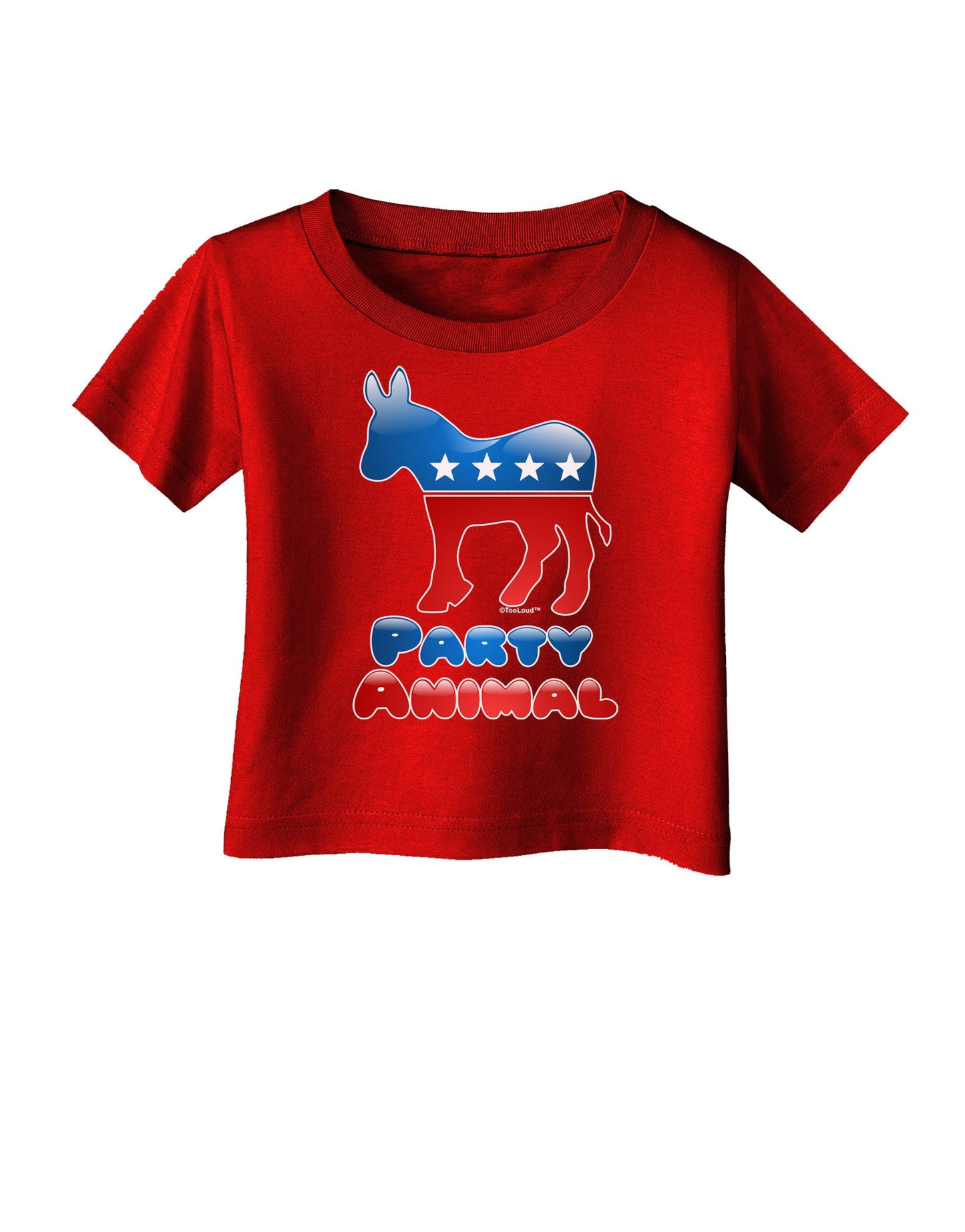 Democrat Party Animal Infant T-Shirt Dark-Infant T-Shirt-TooLoud-Red-06-Months-Davson Sales
