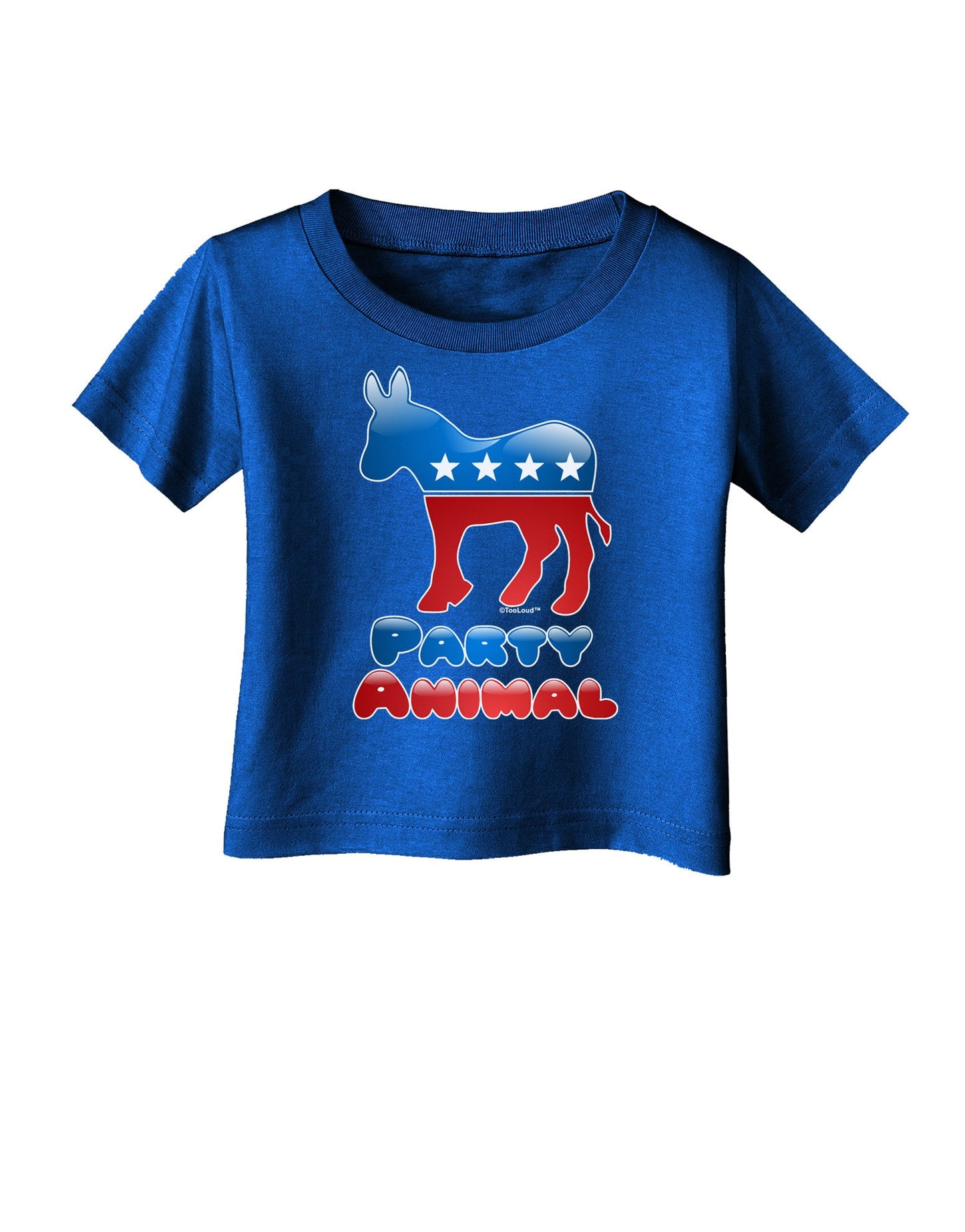 Democrat Party Animal Infant T-Shirt Dark-Infant T-Shirt-TooLoud-Royal-Blue-06-Months-Davson Sales