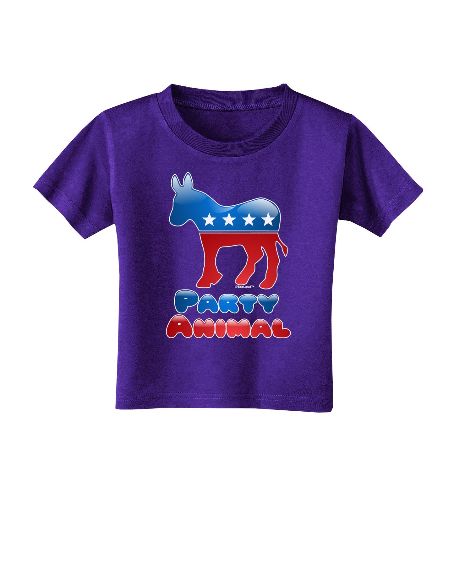 Democrat Party Animal Toddler T-Shirt Dark-Toddler T-Shirt-TooLoud-Purple-2T-Davson Sales