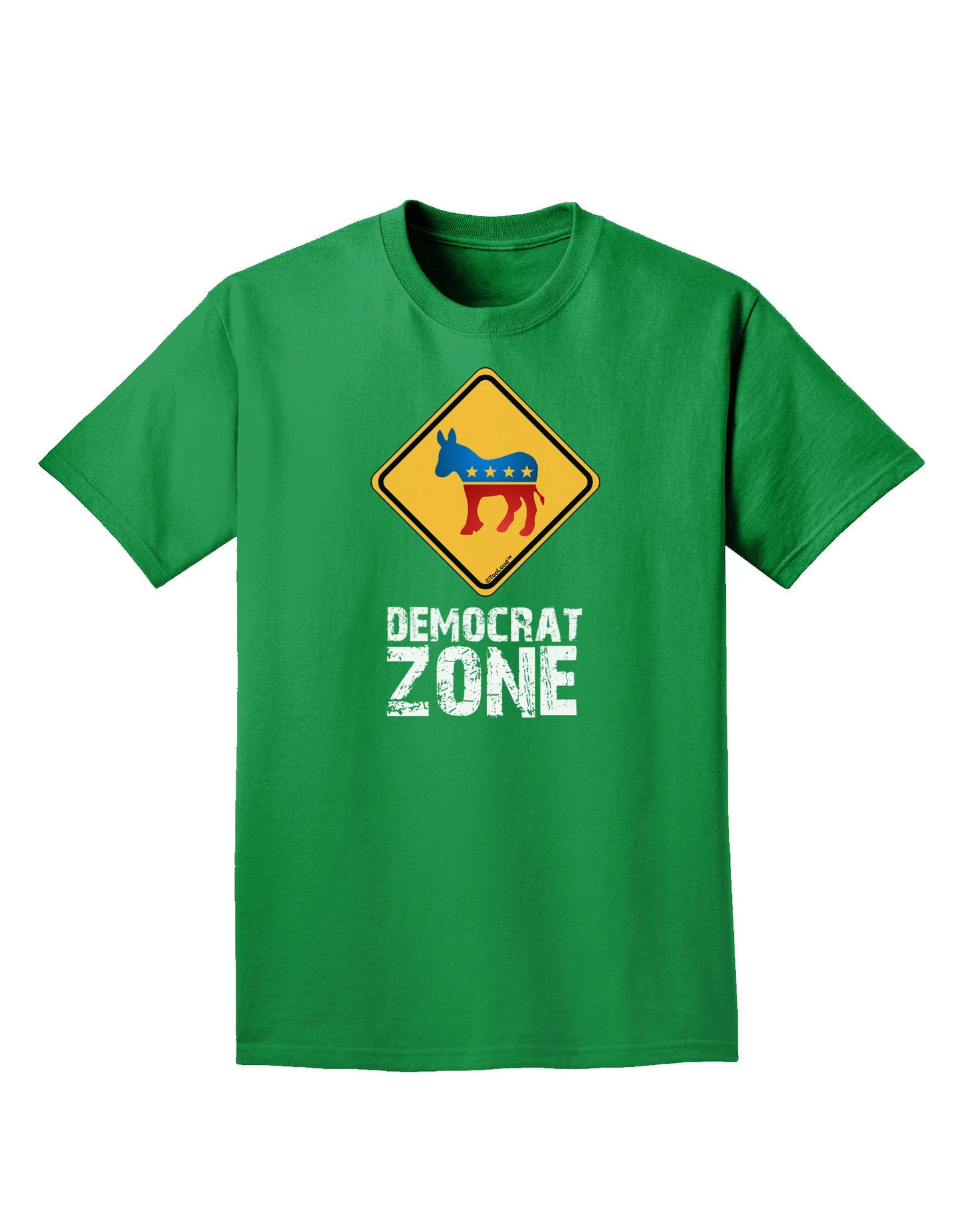Democrat Zone Adult Dark T-Shirt-Mens T-Shirt-TooLoud-Kelly-Green-Small-Davson Sales