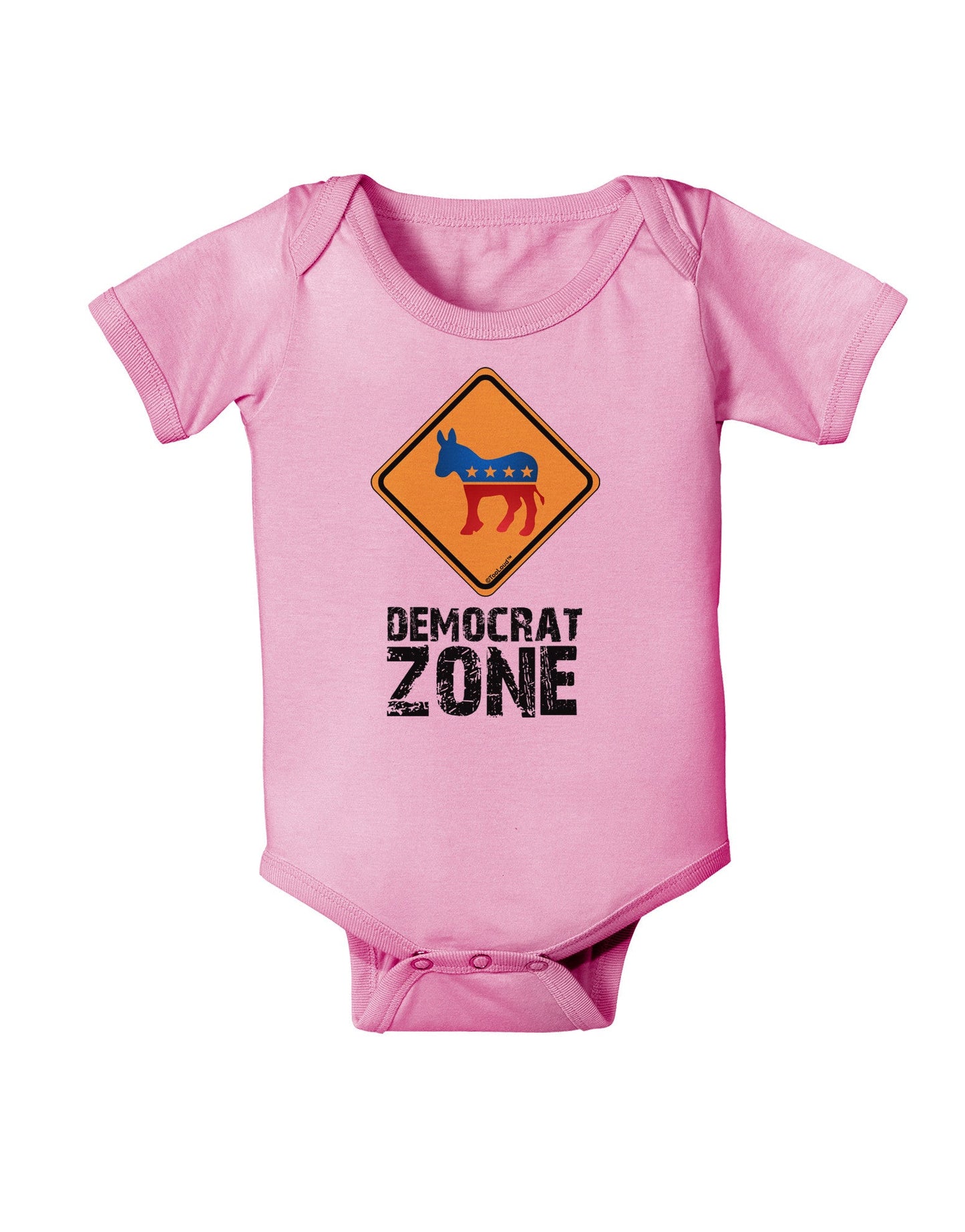 Democrat Zone Baby Romper Bodysuit-Baby Romper-TooLoud-Pink-06-Months-Davson Sales