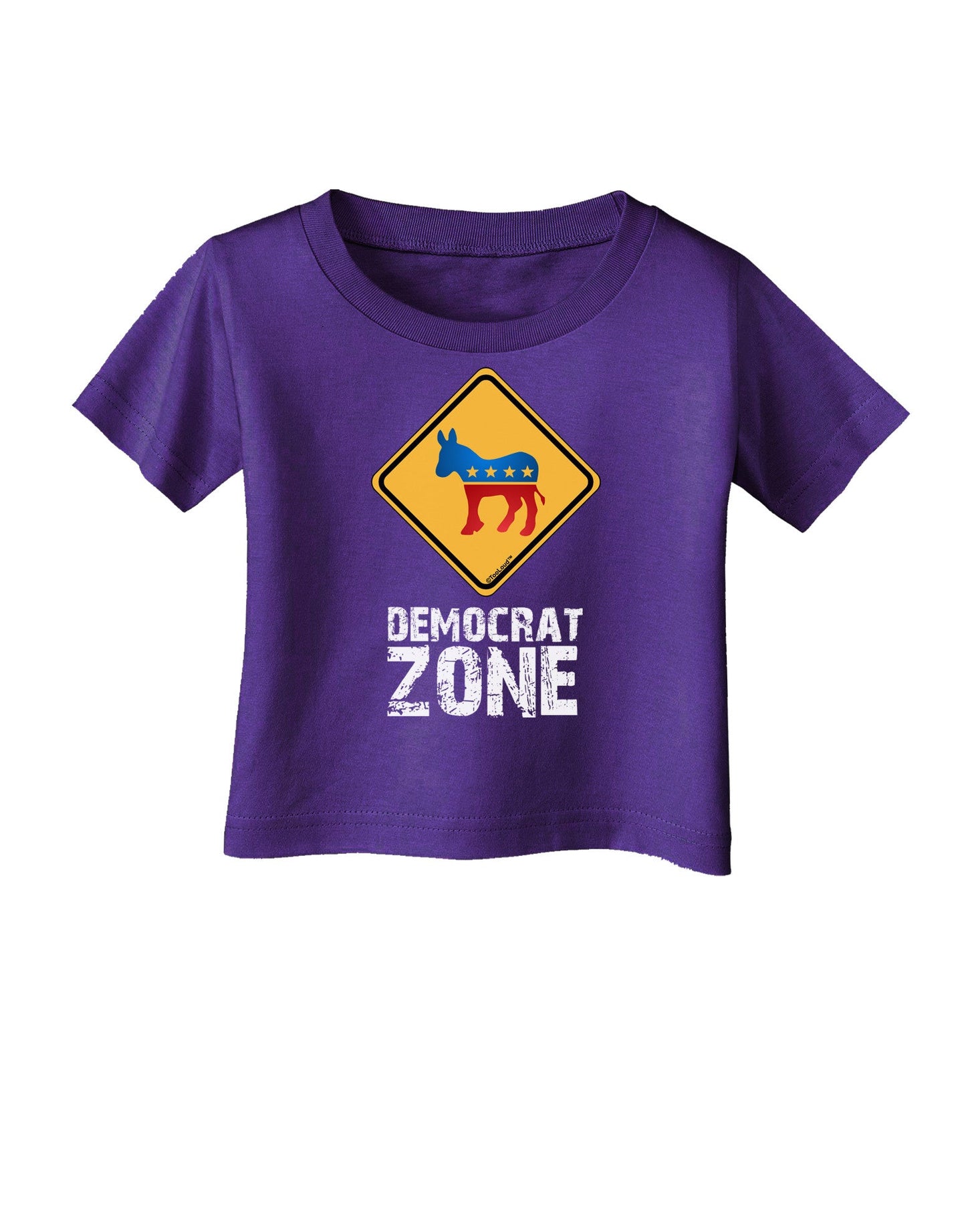 Democrat Zone Infant T-Shirt Dark-Infant T-Shirt-TooLoud-Purple-06-Months-Davson Sales
