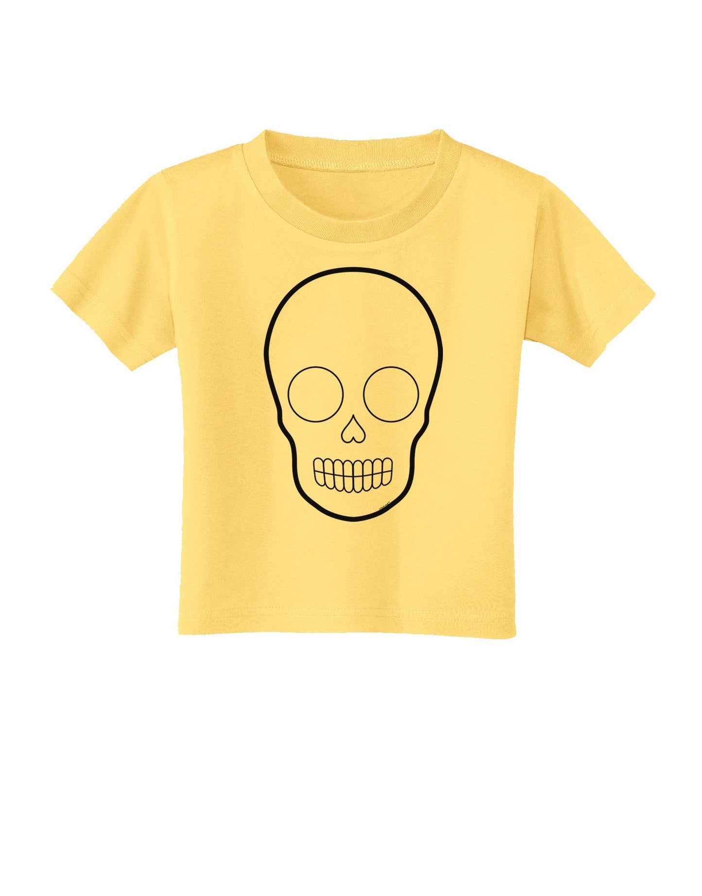 Design Your Own Day of the Dead Calavera Toddler T-Shirt-Toddler T-Shirt-TooLoud-Daffodil-Yellow-2T-Davson Sales