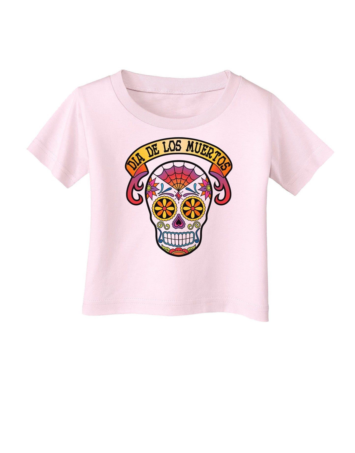 Dia de los Muertos Calavera Infant T-Shirt-Infant T-Shirt-TooLoud-Candy-Pink-06-Months-Davson Sales