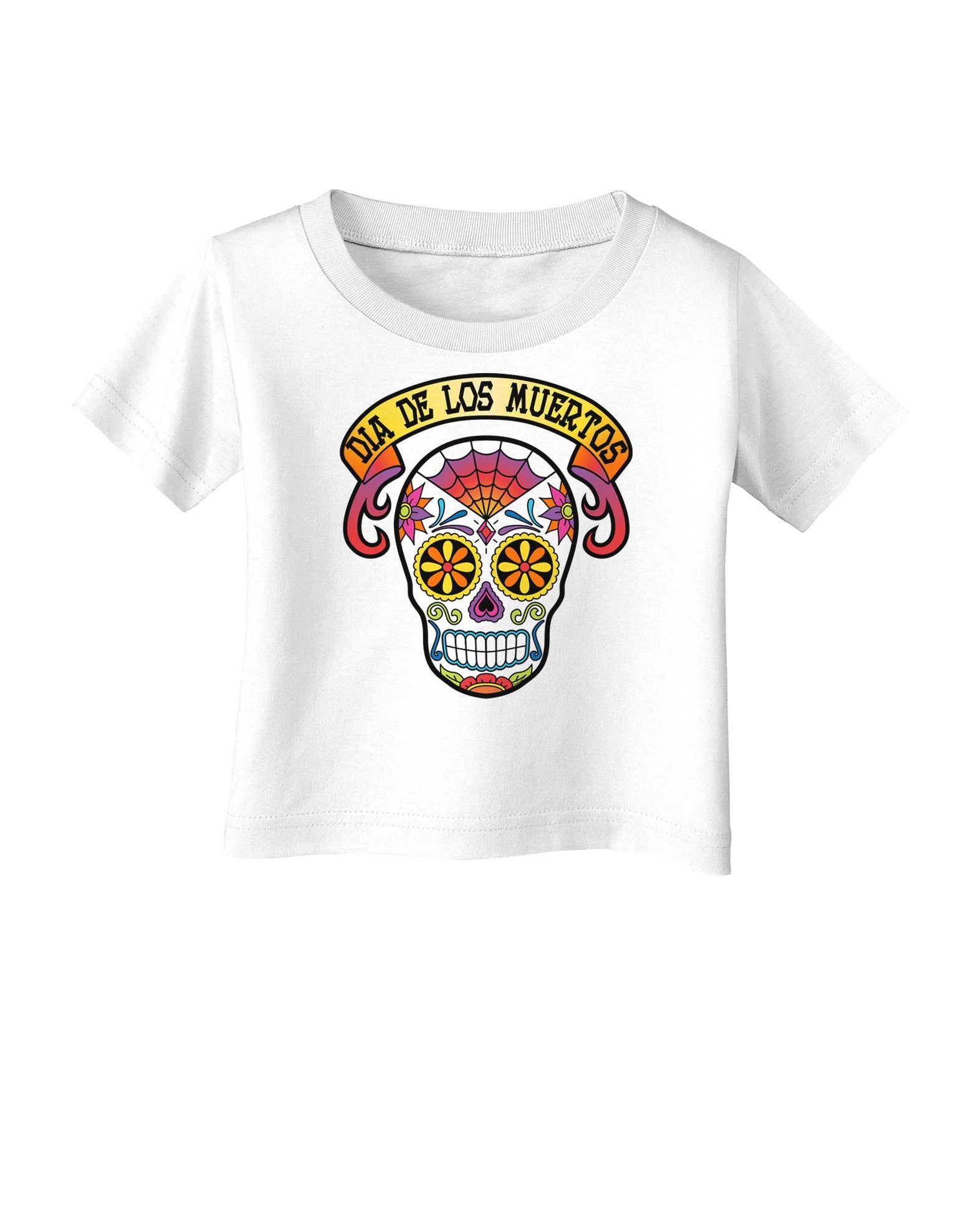 Dia de los Muertos Calavera Infant T-Shirt-Infant T-Shirt-TooLoud-White-06-Months-Davson Sales