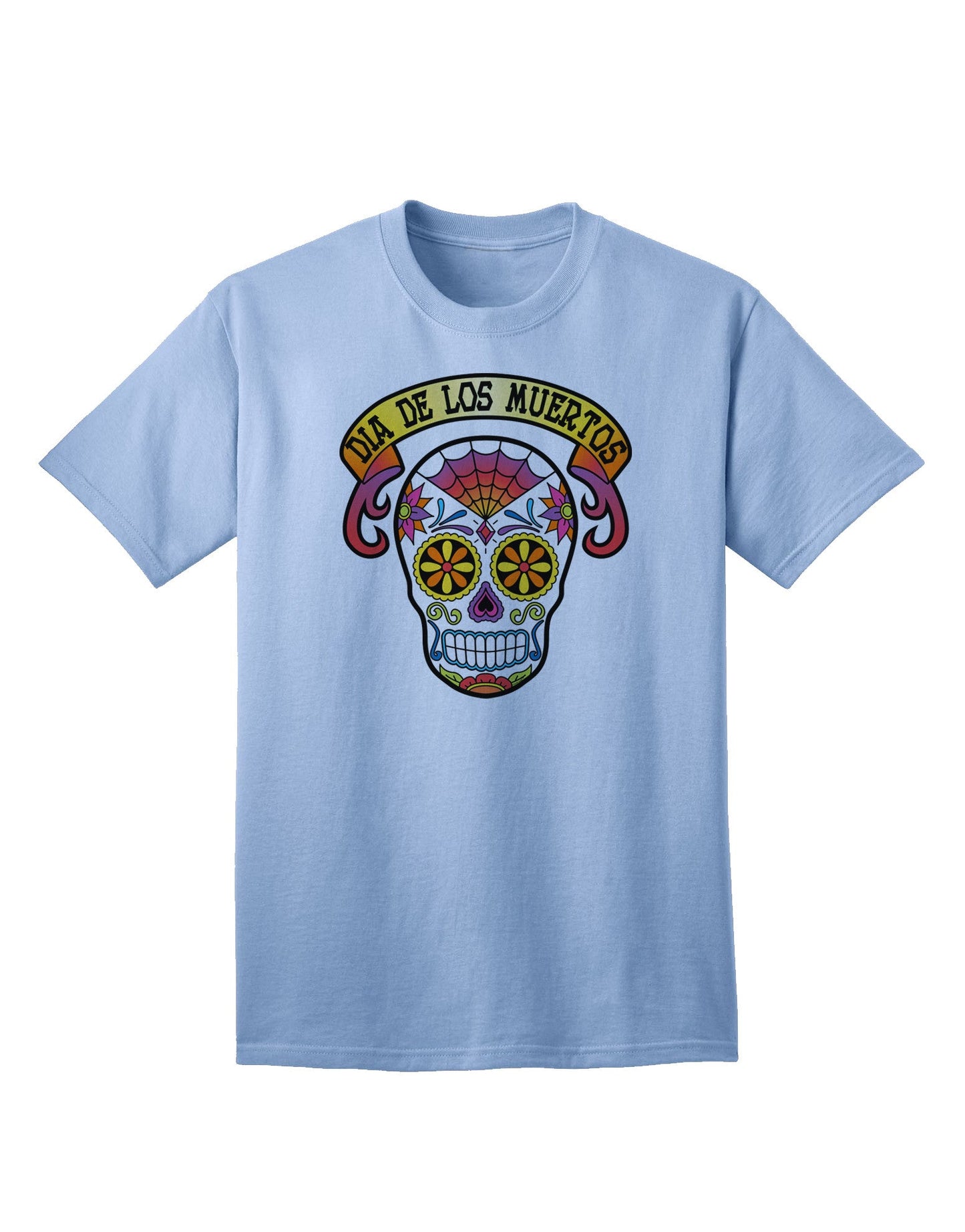 Dia de los Muertos Calavera - Premium Adult T-Shirt for Celebratory Style-Mens T-shirts-TooLoud-Light-Blue-Small-Davson Sales