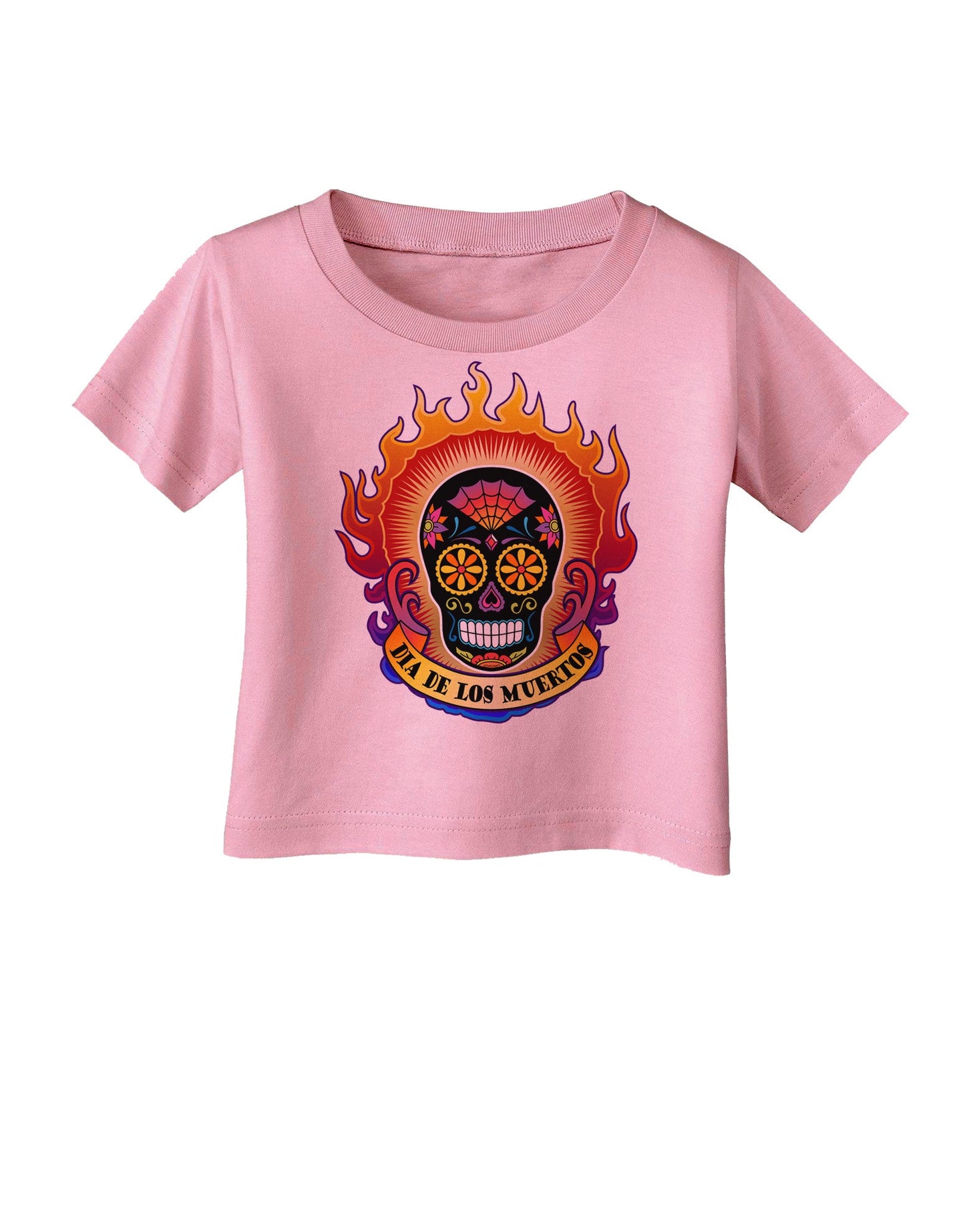 Dia de los Muertos Sacred Calavera Day of the Dead Infant T-Shirt-Infant T-Shirt-TooLoud-Candy-Pink-06-Months-Davson Sales